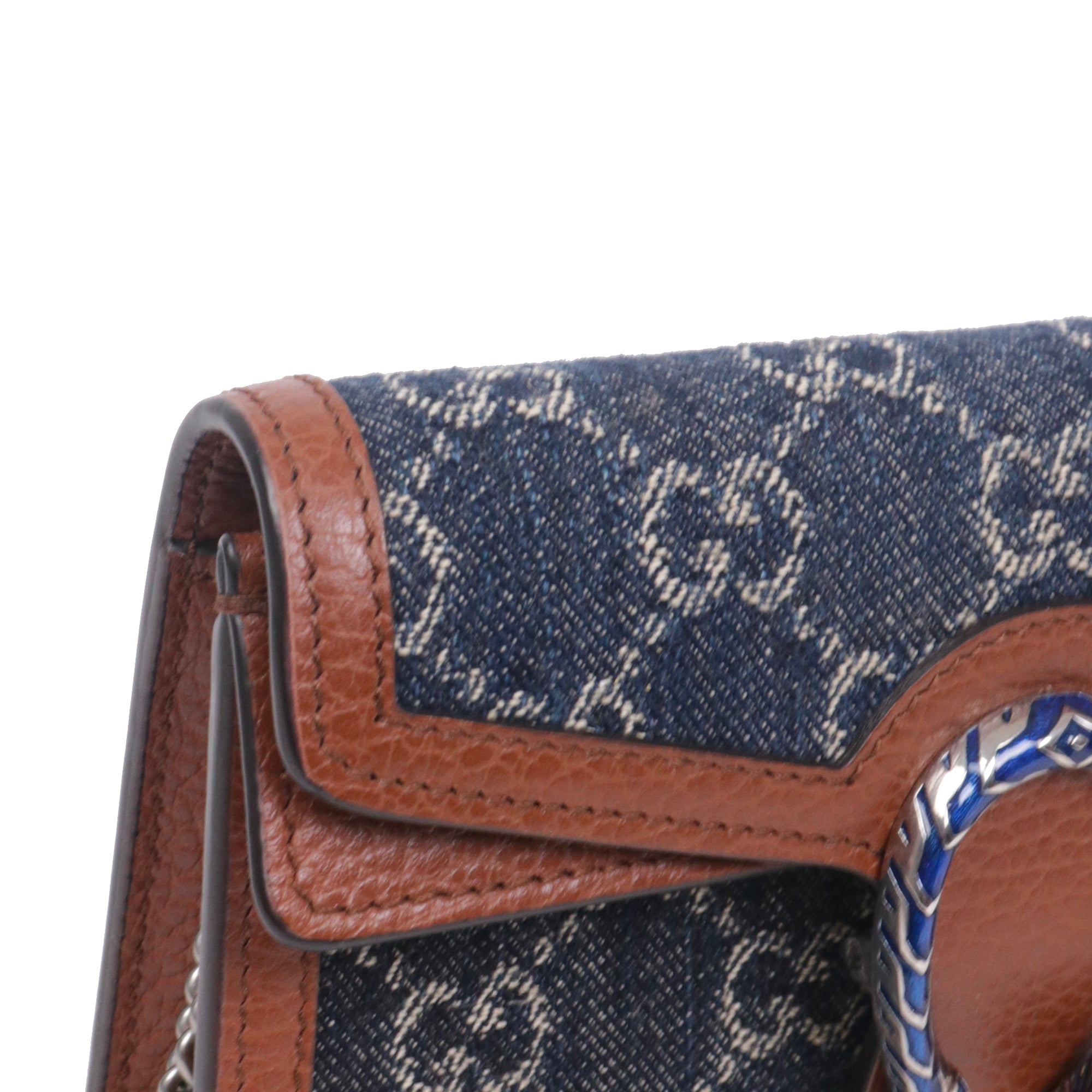 GUCCI - Sac à bandoulière Dionysus Supermini Gucci en toile denim