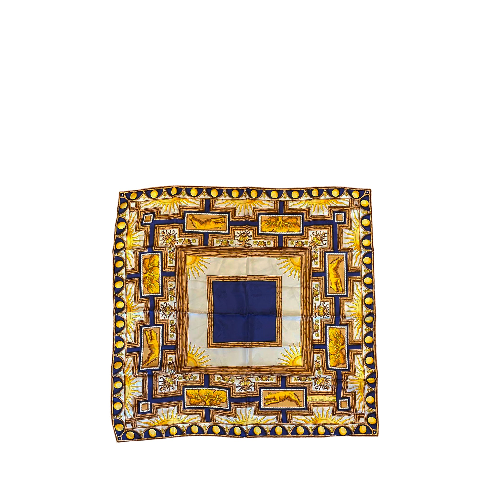 DIOR - Carré 90 Dior en soie multicolore