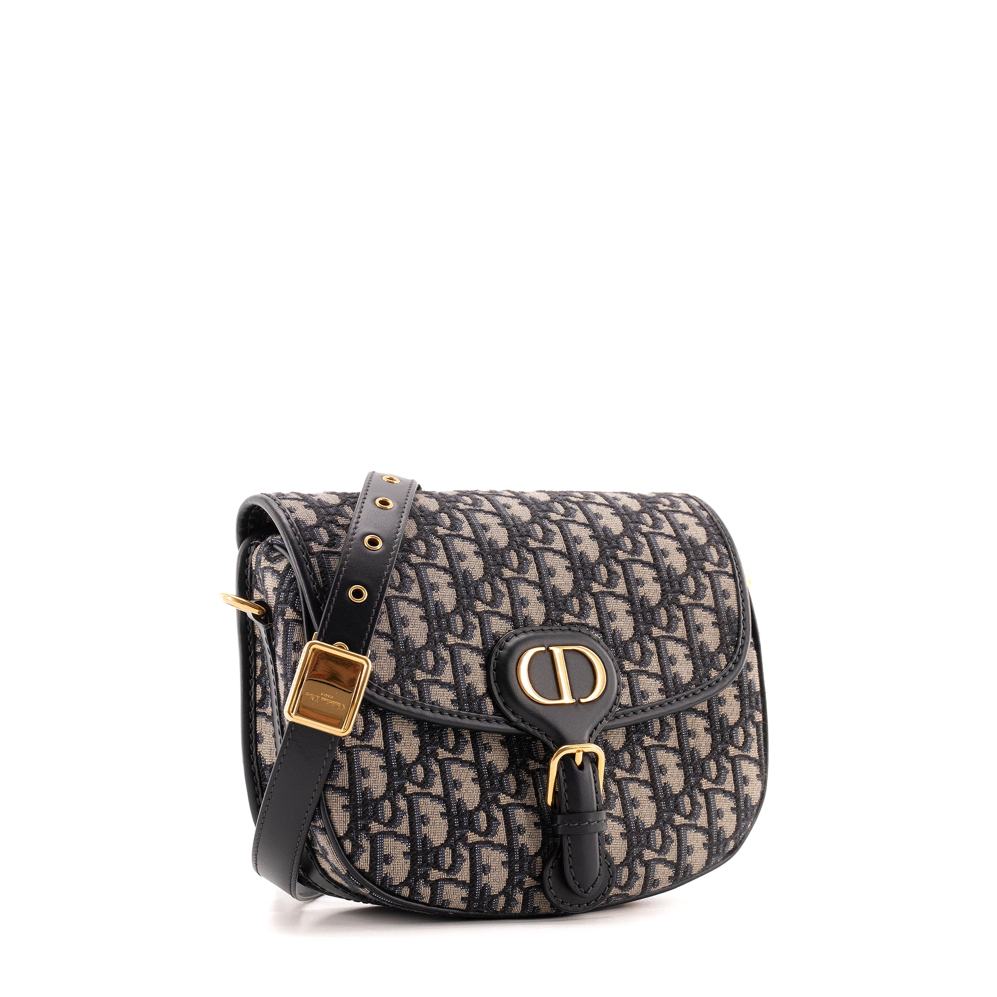 DIOR - Sac à bandoulière Bobby Dior en toile Dior oblique bleu marine