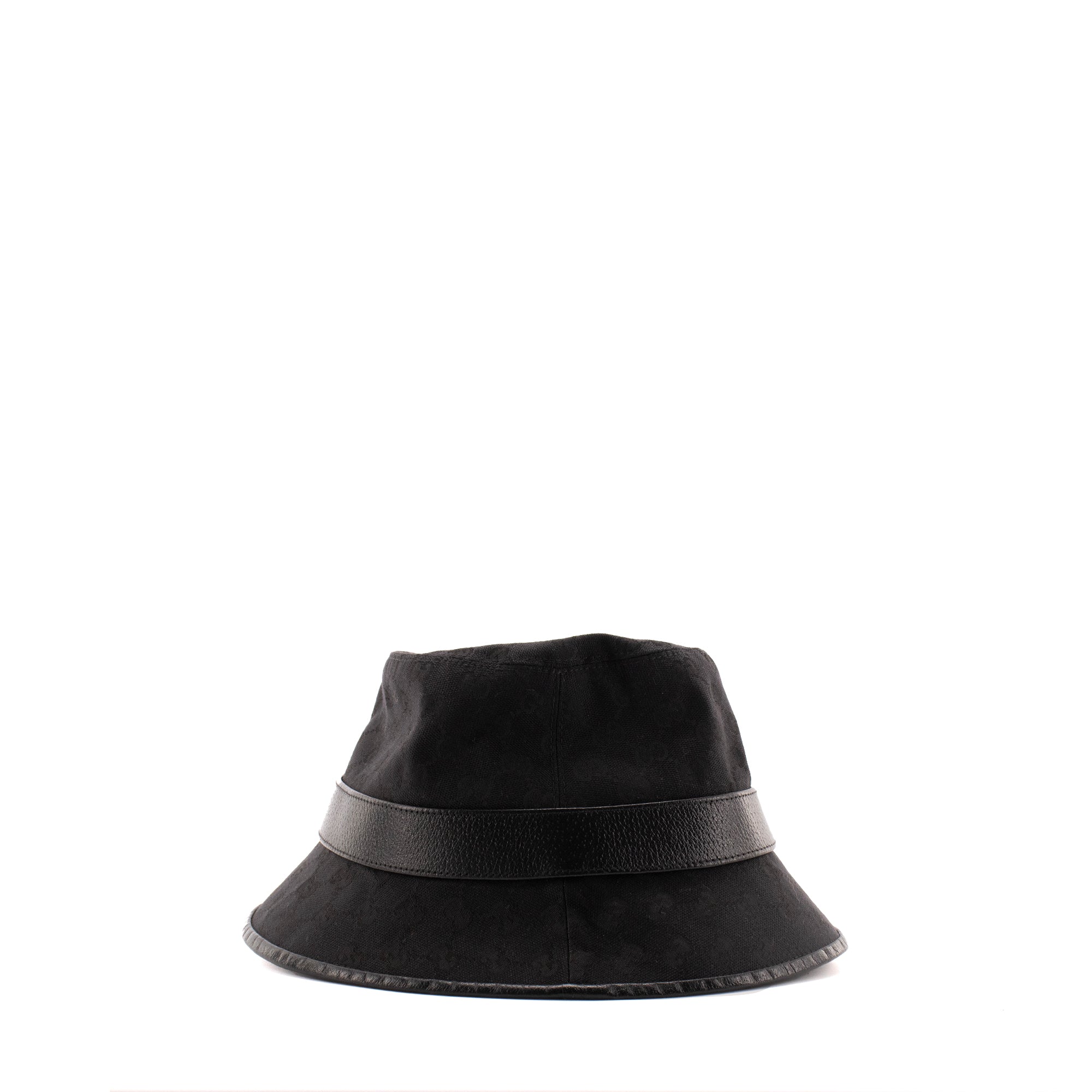 GUCCI - Chapeau Fedora Gucci en toile GG noire (L)