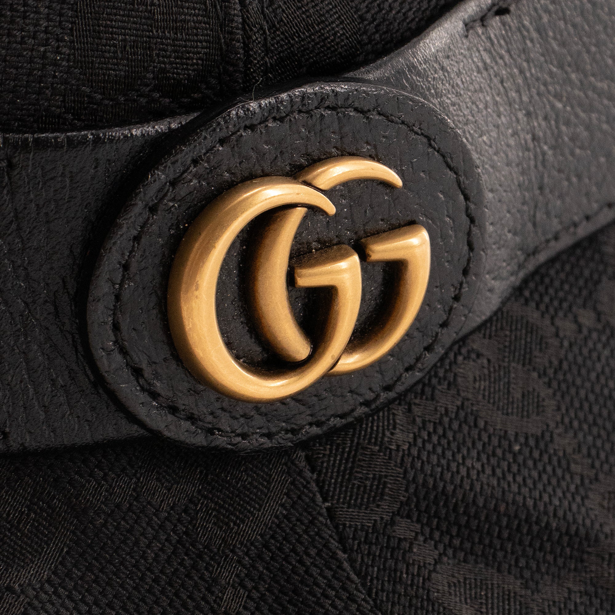 GUCCI - Chapeau Fedora Gucci en toile GG noire (L)