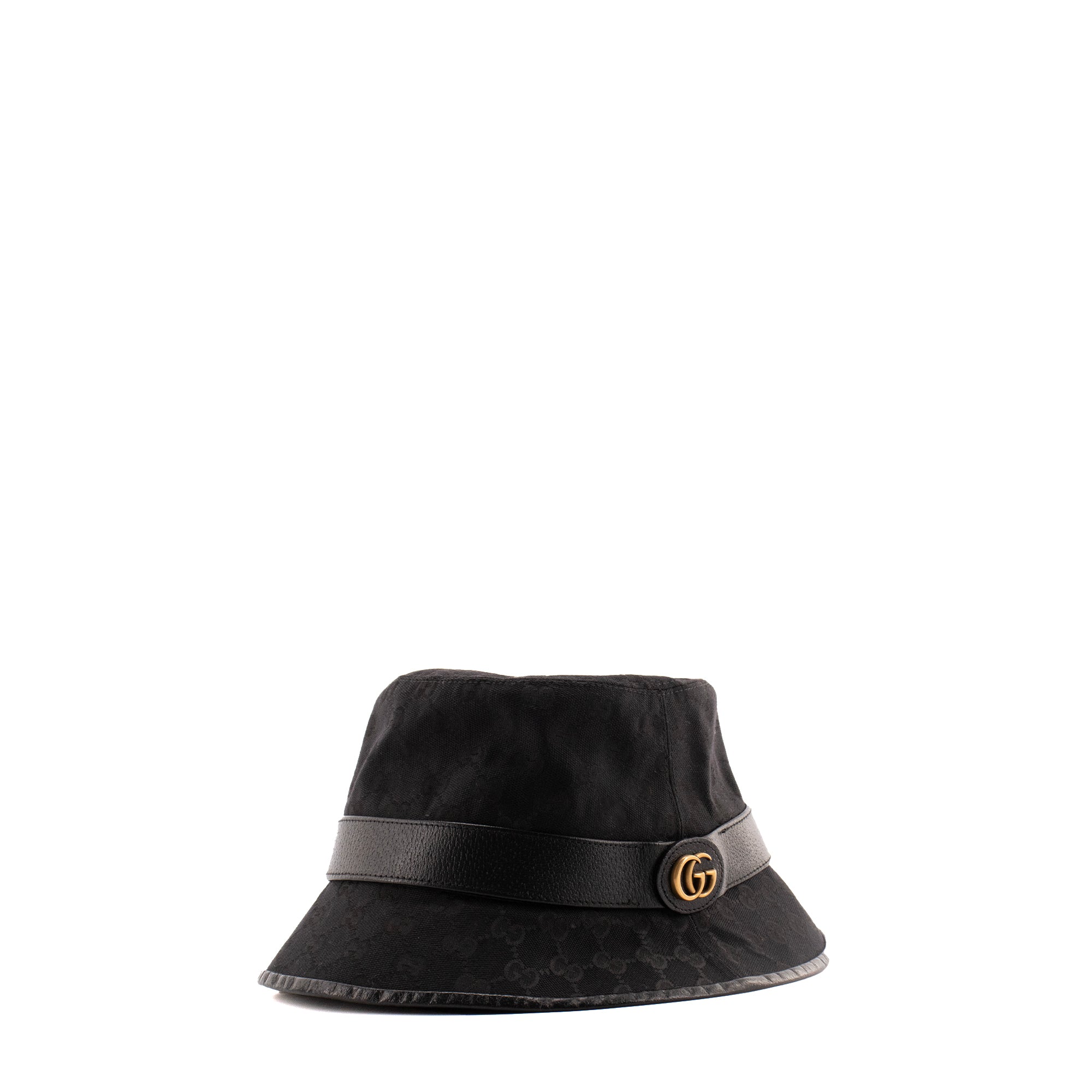 GUCCI - Chapeau Fedora Gucci en toile GG noire (L)