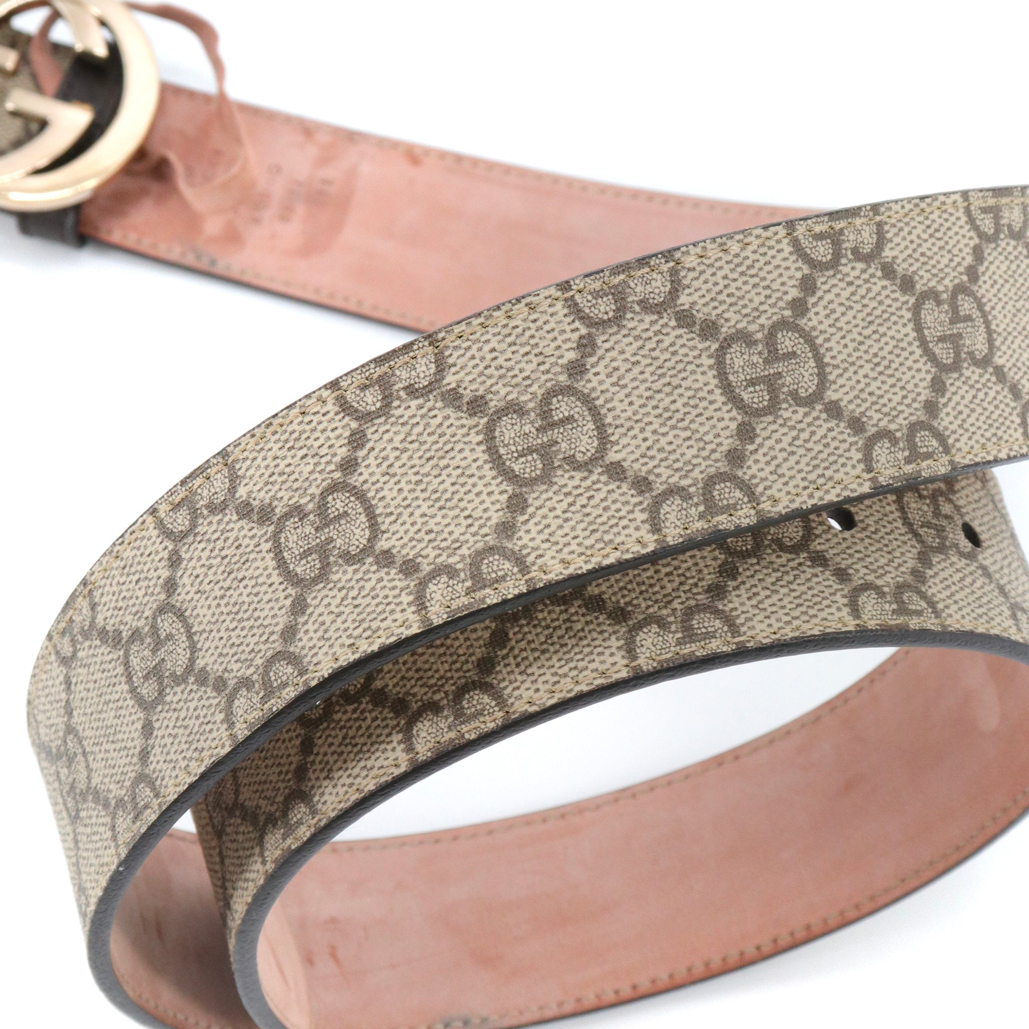 GUCCI - Ceinture GG Gucci en toile monogrammée (T85)