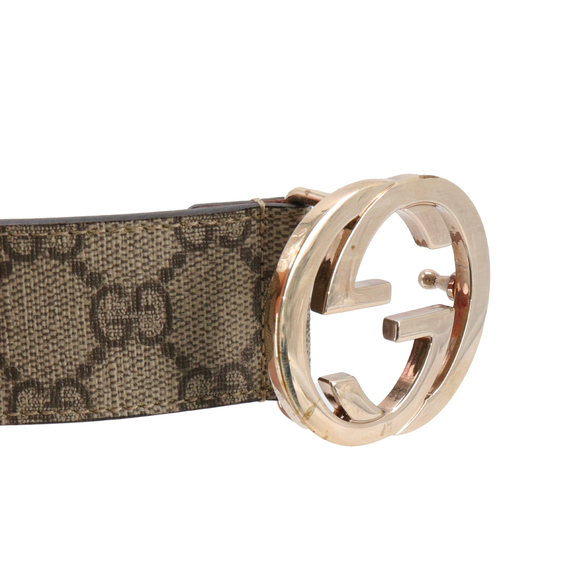GUCCI - Ceinture GG Gucci en toile monogrammée (T85)