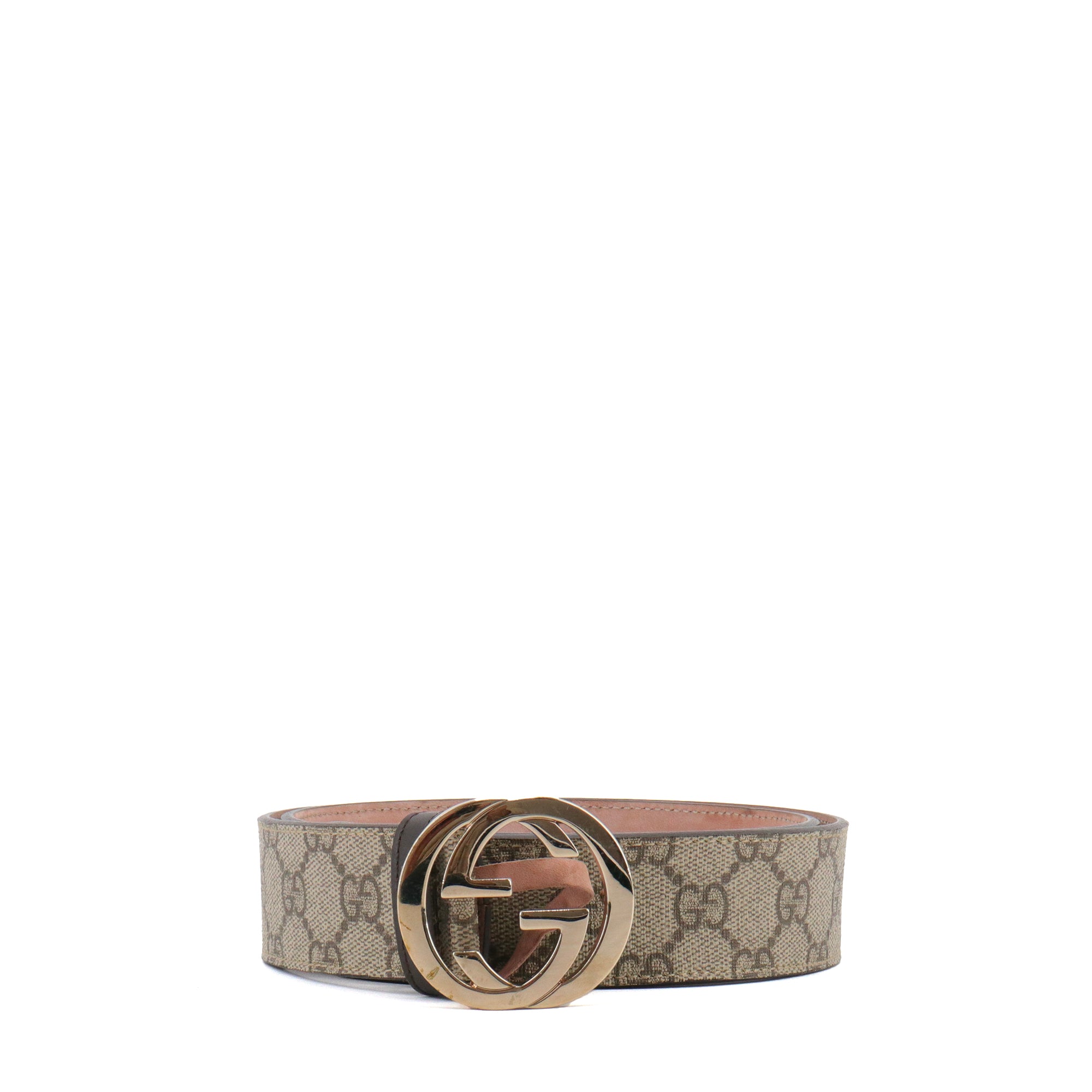 GUCCI - Ceinture GG Gucci en toile monogrammée (T85)