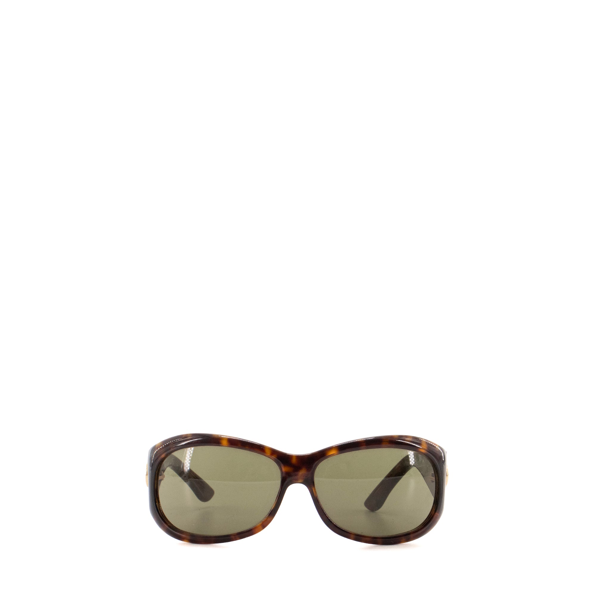GUCCI - Lunettes de soleil Gucci en plastique écailles marron