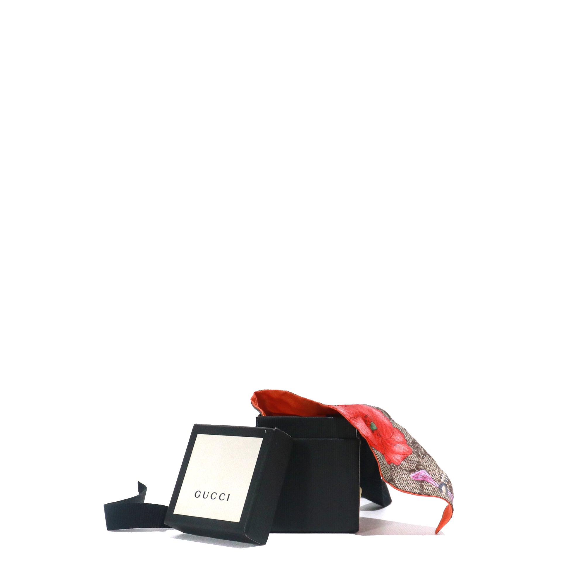 GUCCI - Twilly fin en soie monogrammé