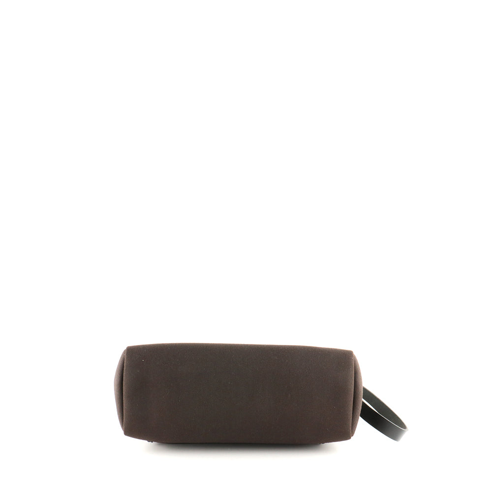 HERMÈS - Sac à main Herbag 31 Zip noir et marron
