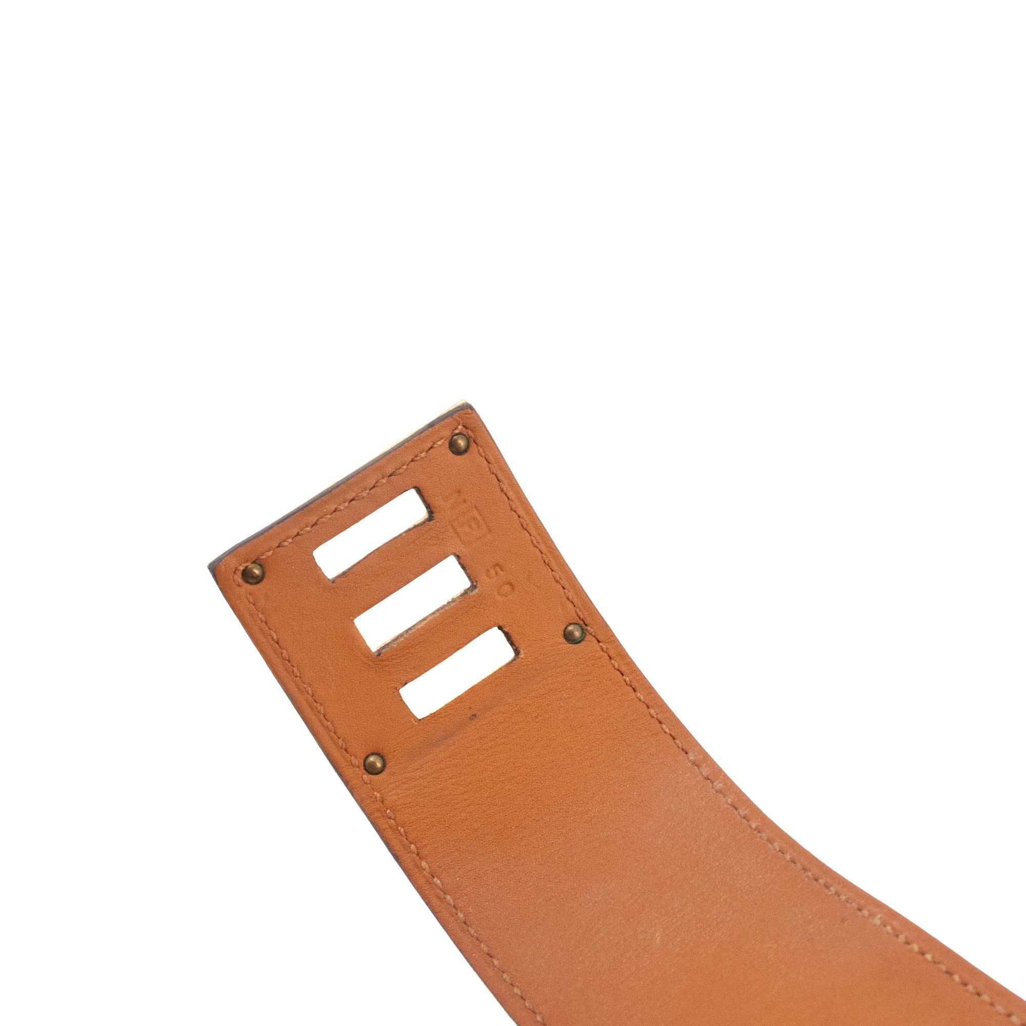 HERMÈS - Bracelet Kelly Dog Hermès en cuir noir