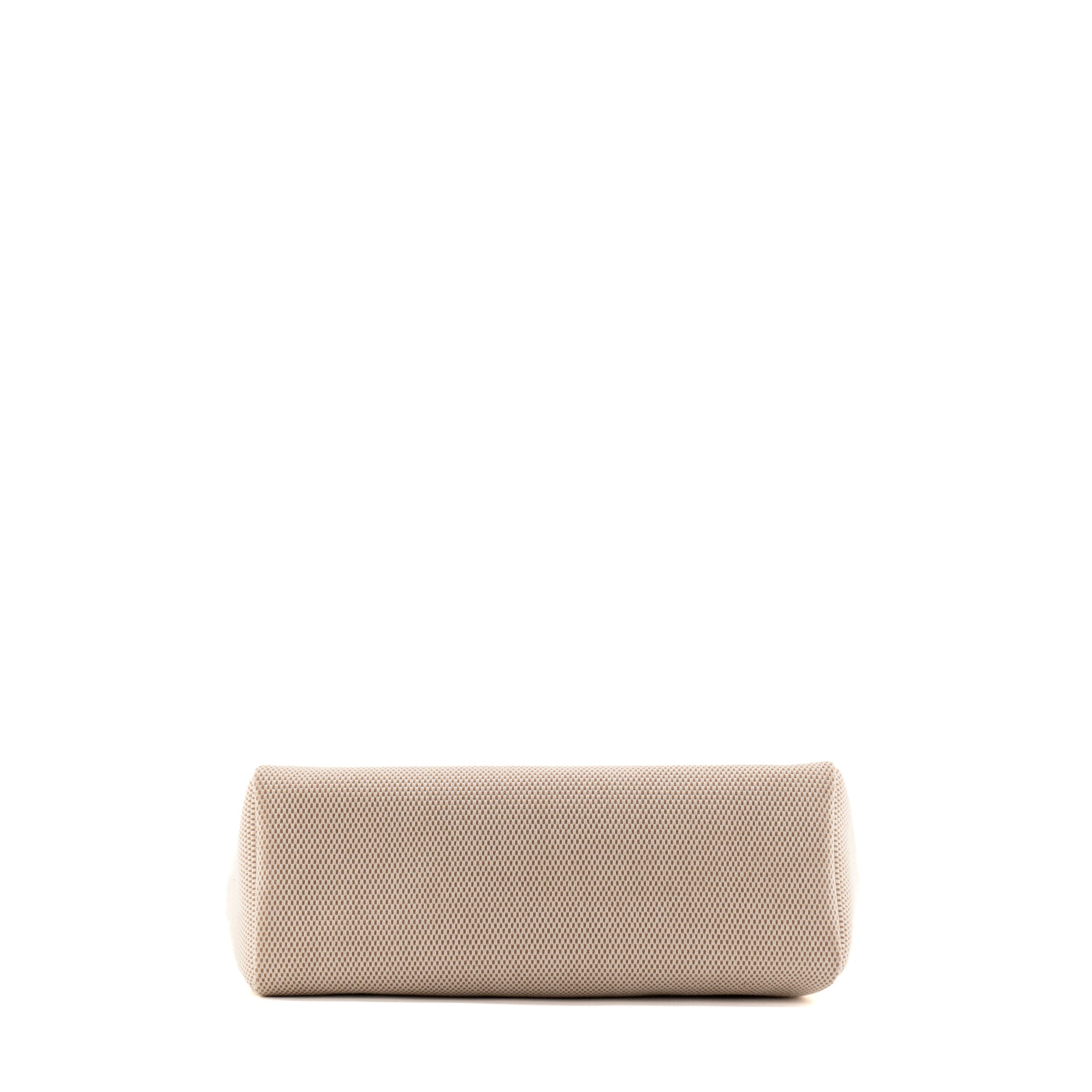 HERMÈS - Sac à main Herbag Cabas Hermès avec deux pochettes en toile beige vintage