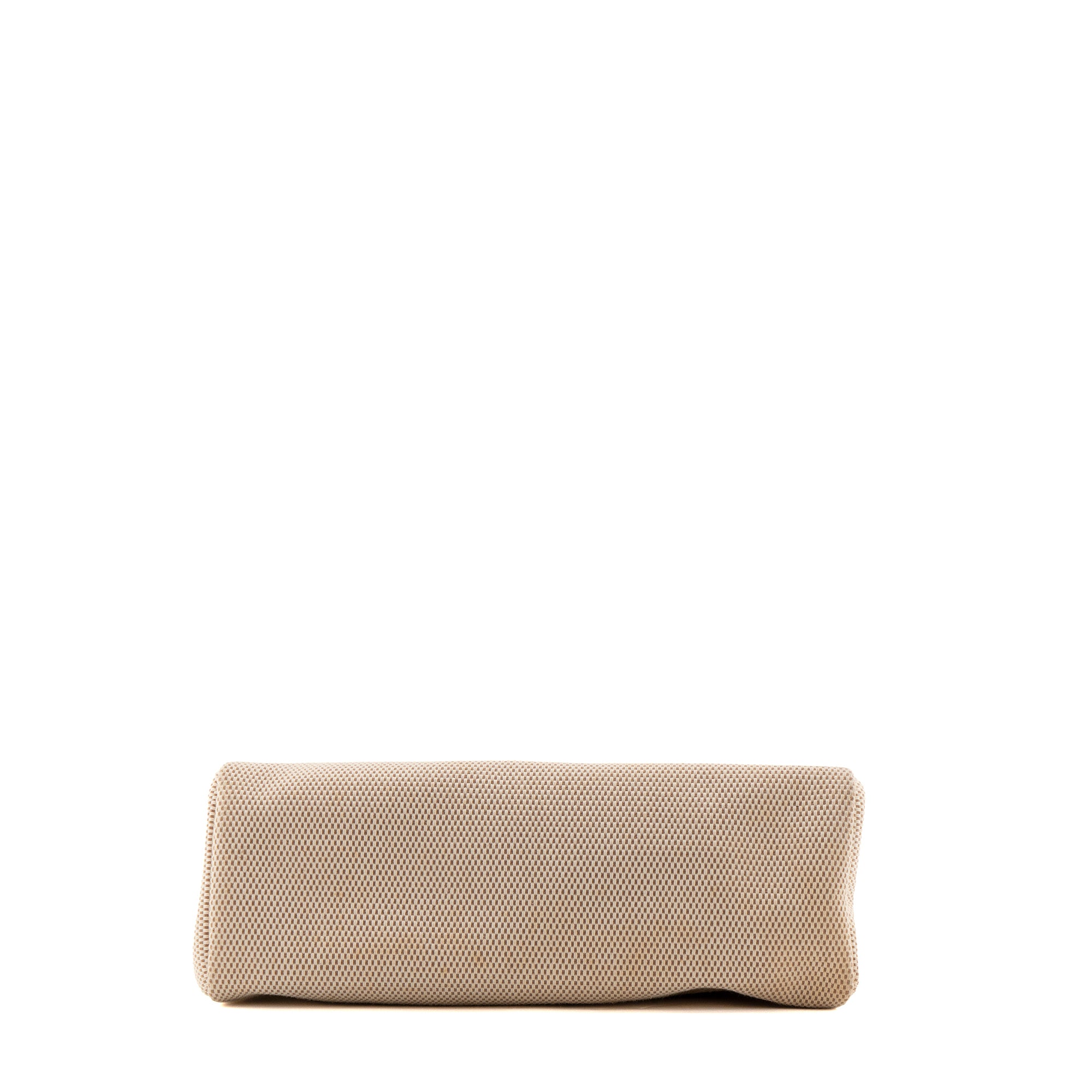 HERMÈS - Sac à main Herbag Cabas Hermès avec deux pochettes en toile beige vintage