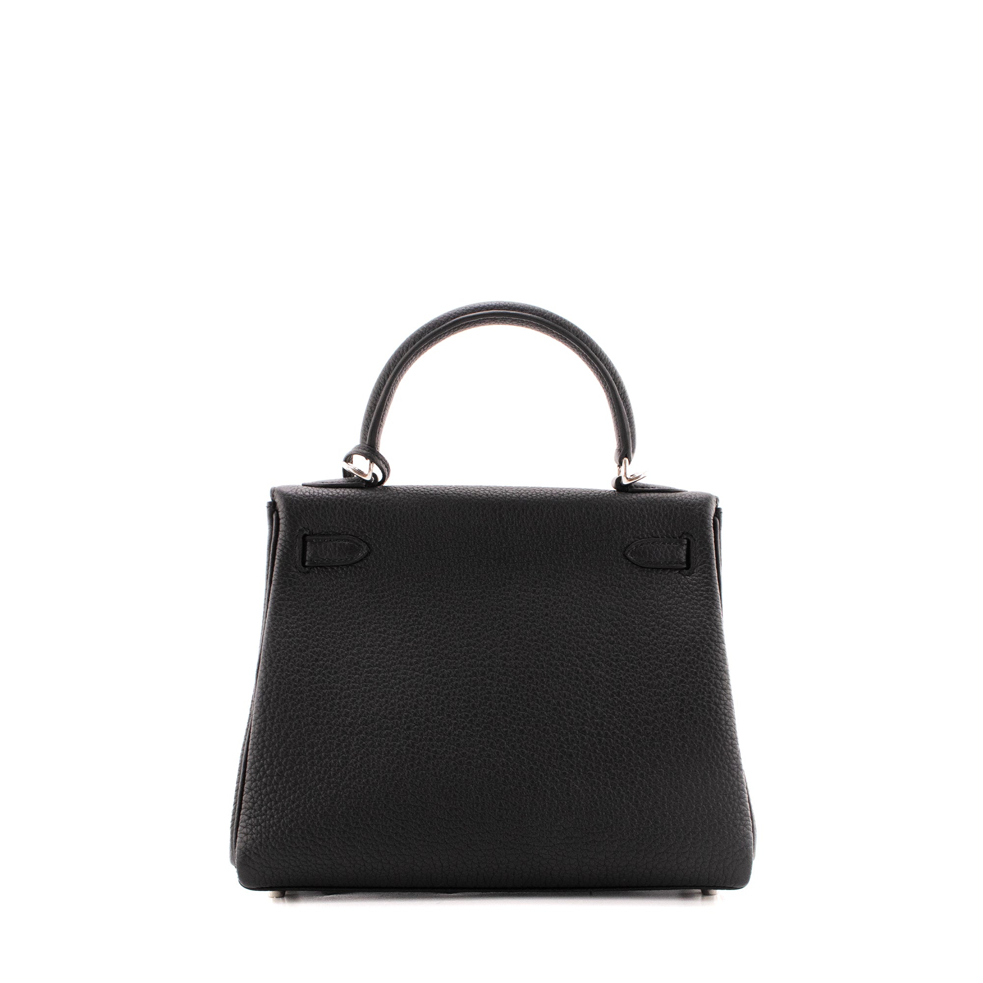 HERMÈS - Sac à main Kelly 25 Hermès en cuir togo noir