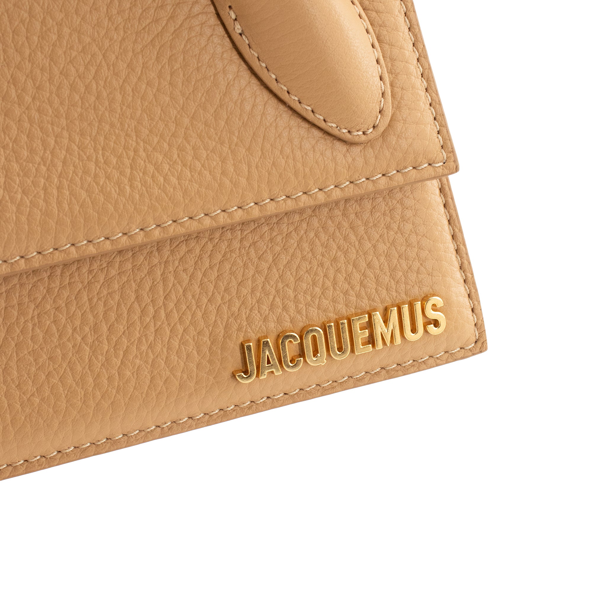 JACQUEMUS - Sac à bandoulière Le Chiquito Long Jacquemus en cuir grainé beige