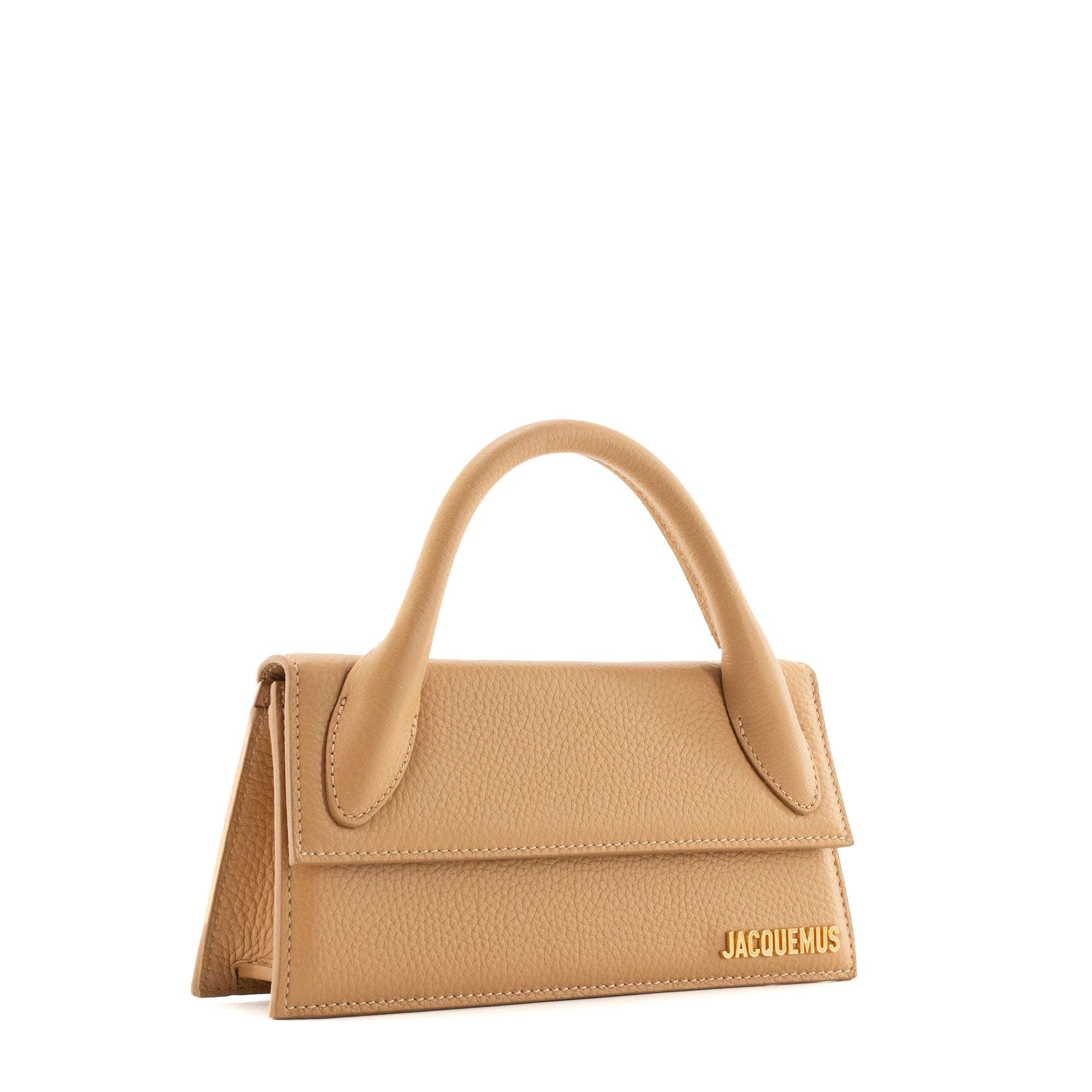 JACQUEMUS - Sac à bandoulière Le Chiquito Long Jacquemus en cuir grainé beige