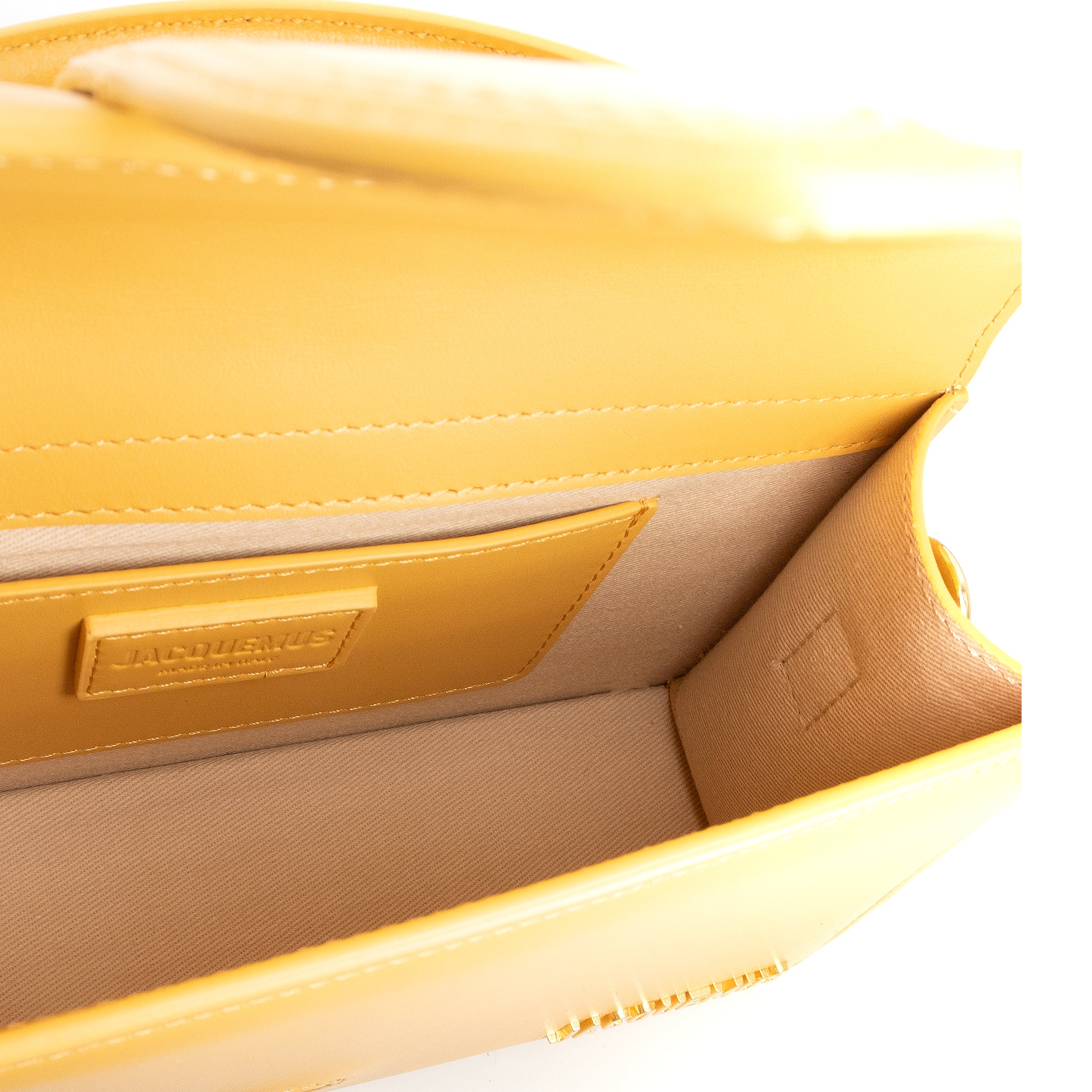 JACQUEMUS - Sac à bandoulière Le Grand Bambino Jacquemus en cuir jaune