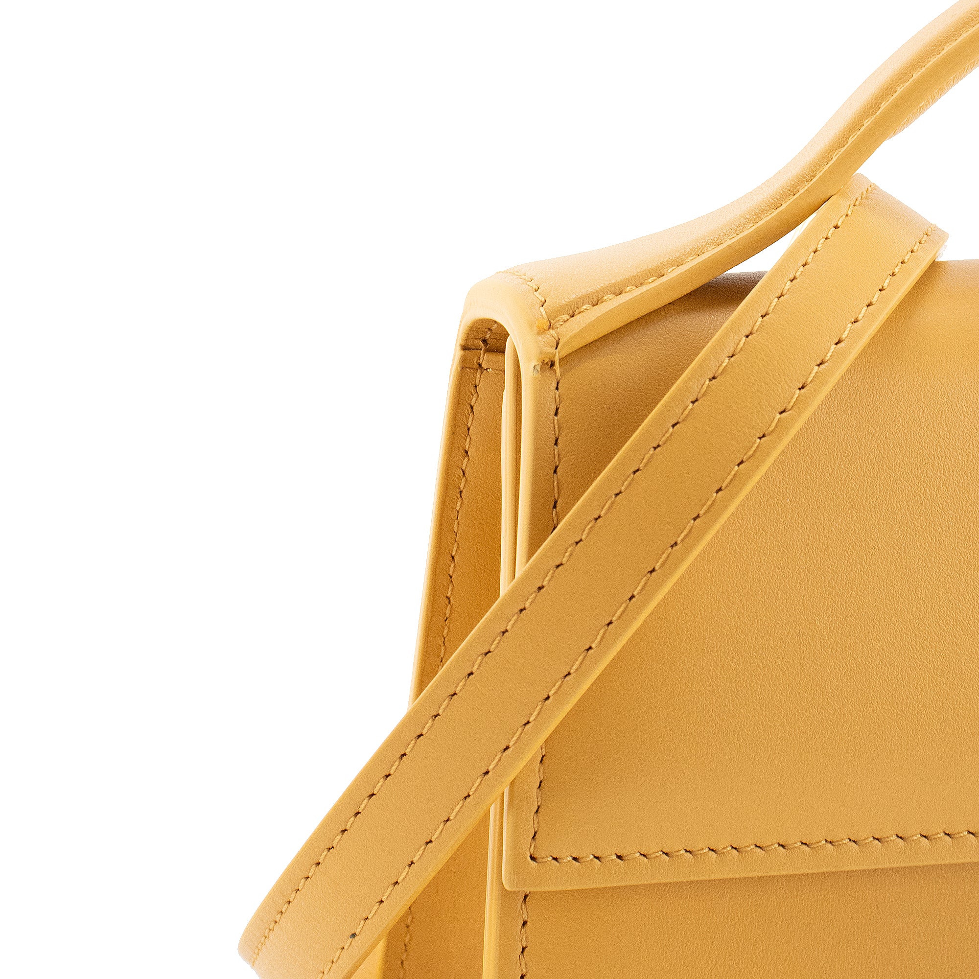 JACQUEMUS - Sac à bandoulière Le Grand Bambino Jacquemus en cuir jaune
