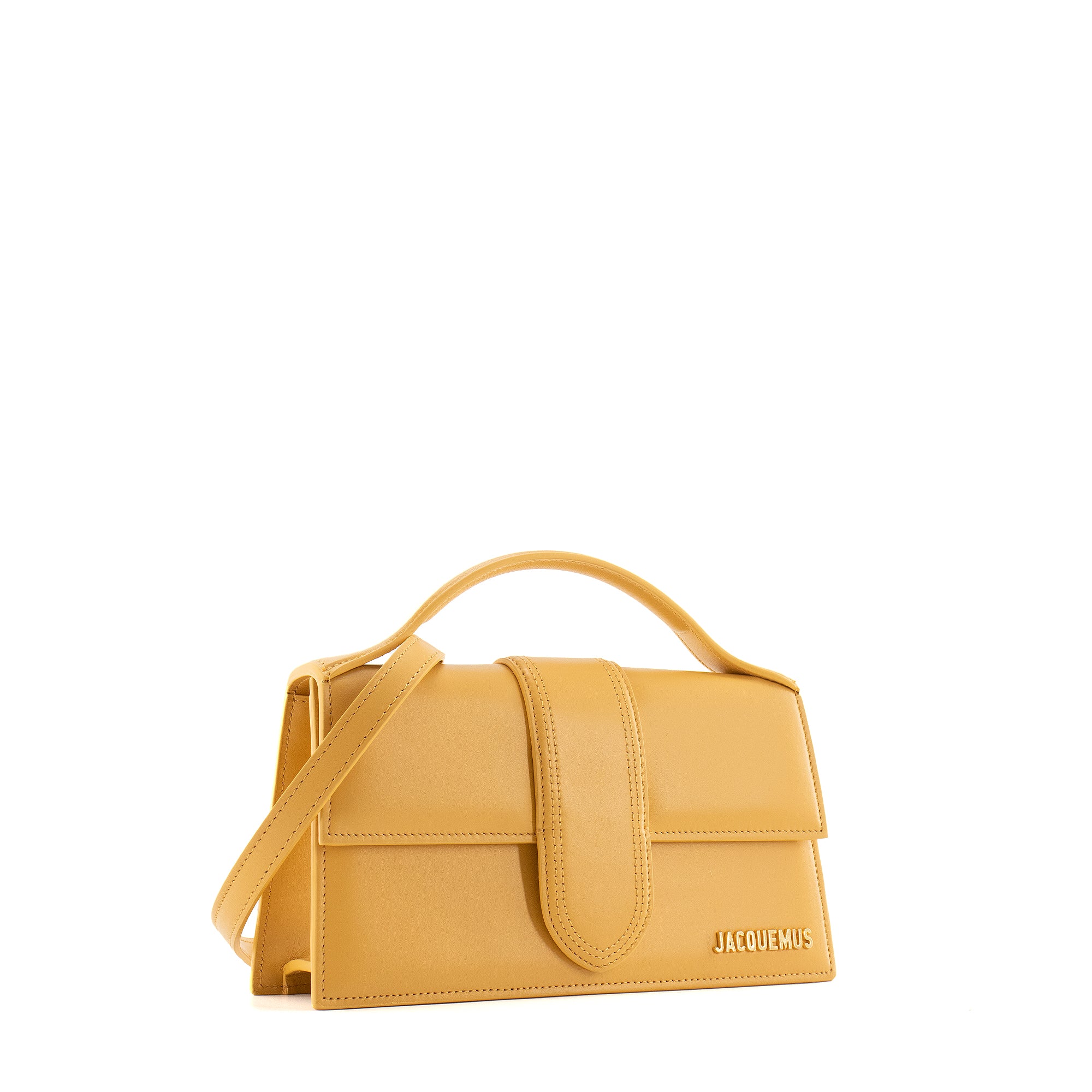 JACQUEMUS - Sac à bandoulière Le Grand Bambino Jacquemus en cuir jaune