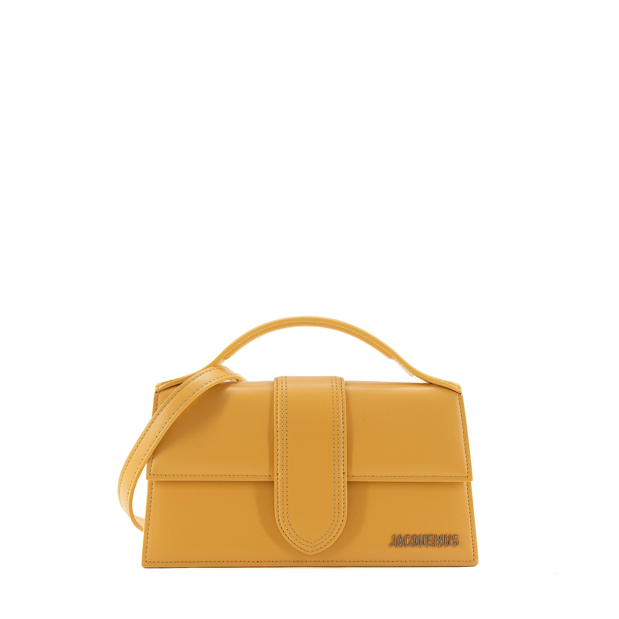 JACQUEMUS - Sac à bandoulière Le Grand Bambino Jacquemus en cuir jaune