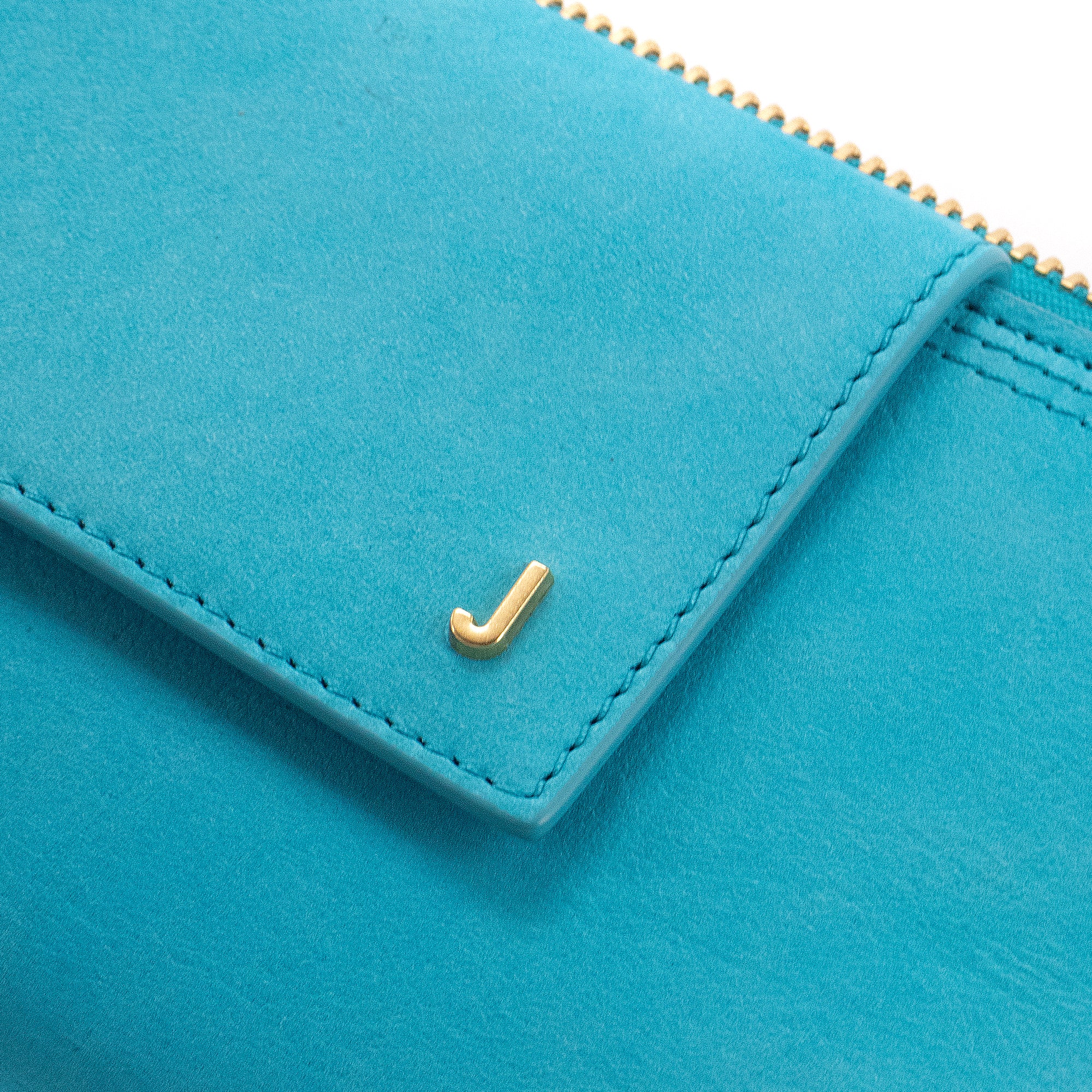 JACQUEMUS - Jacquemus Le Pichoto shoulder bag in turquoise nubuck