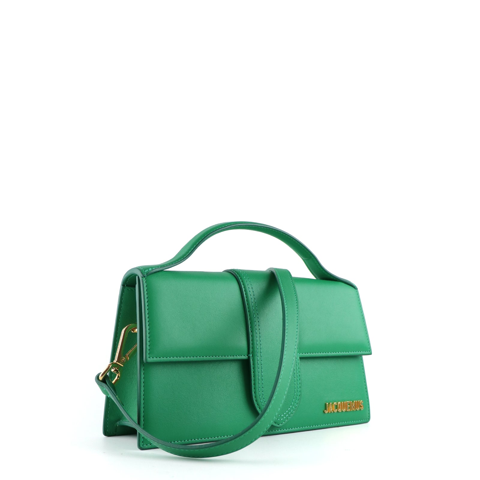 JACQUEMUS - Sac à bandoulière Le Grand Bambino en cuir vert