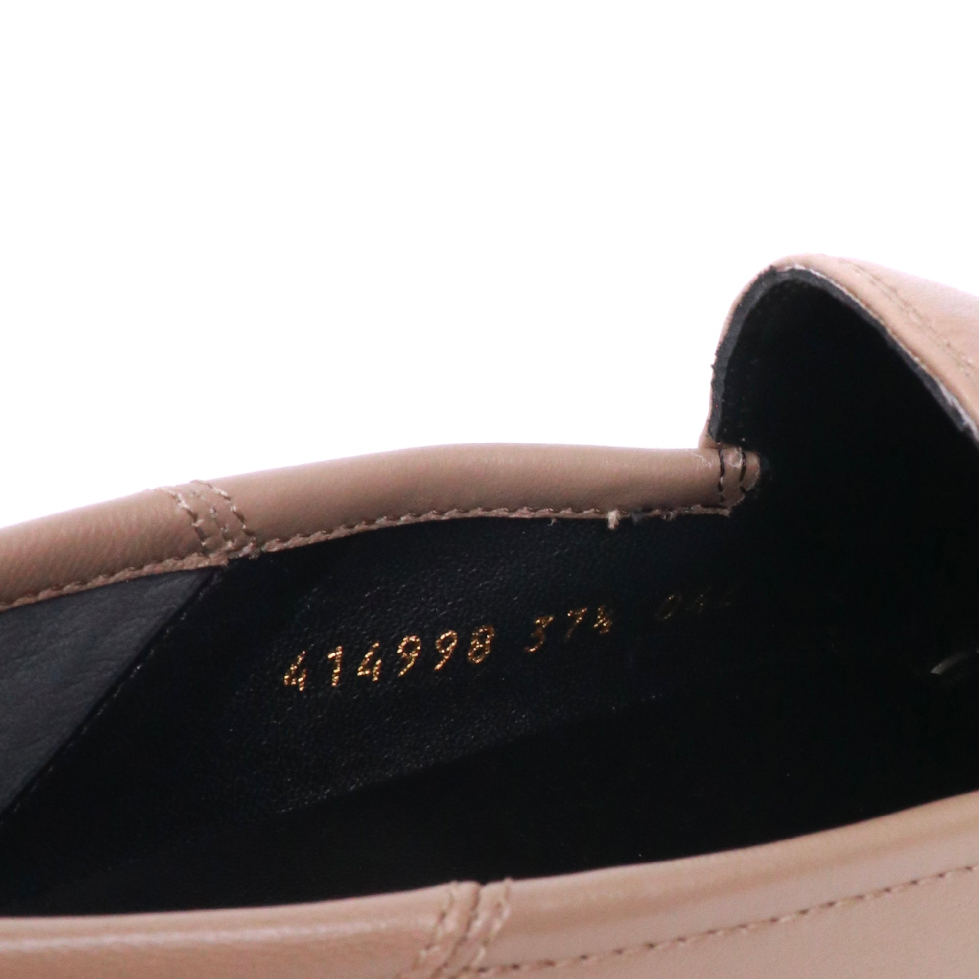GUCCI - Mocassins Jordaan Gucci en cuir taupe (T37,5)