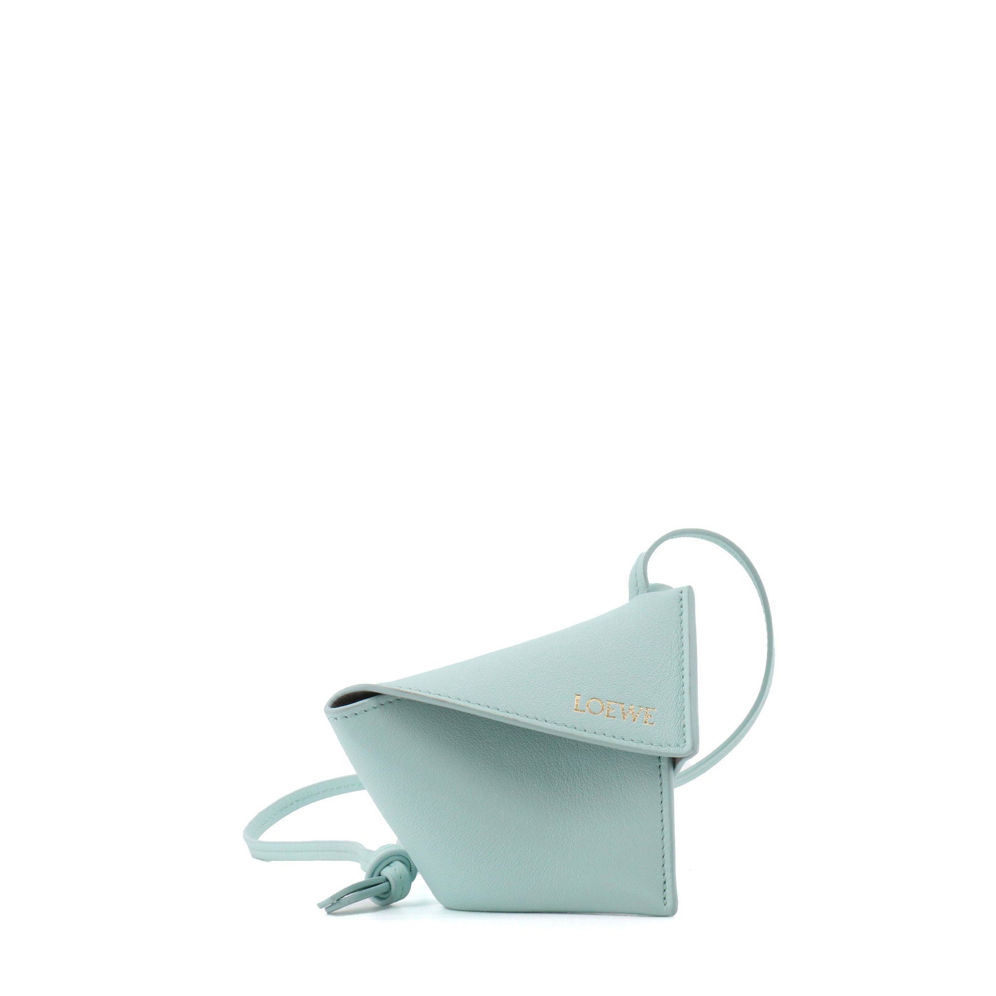 LOEWE - Bijoux de sac Puzzle Loewe en cuir bleu