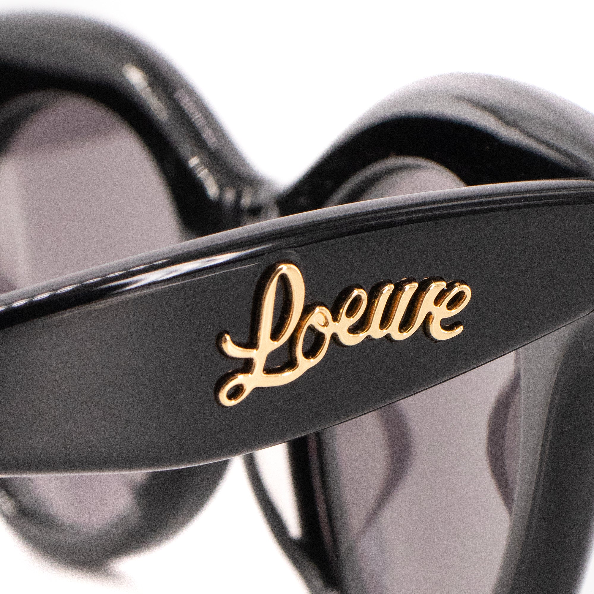 LOEWE - Lunettes de soleil Curvy Loewe en plastique noir