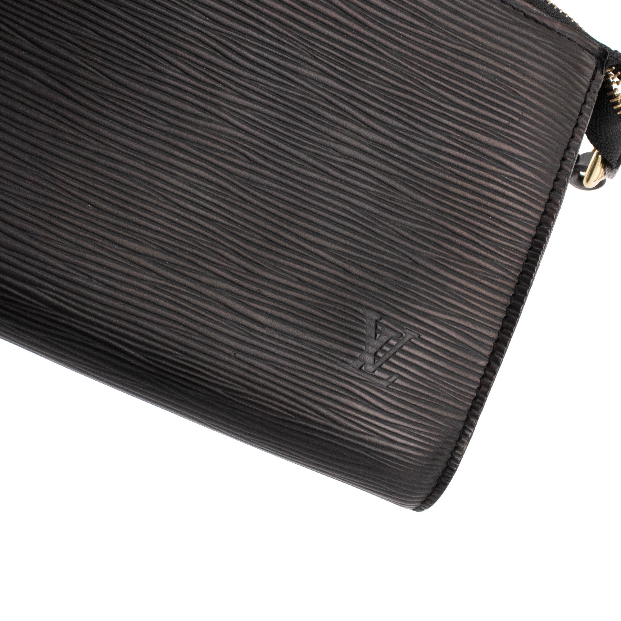 LOUIS VUITTON - Pochette Accessoires Louis Vuitton en cuir épi noir