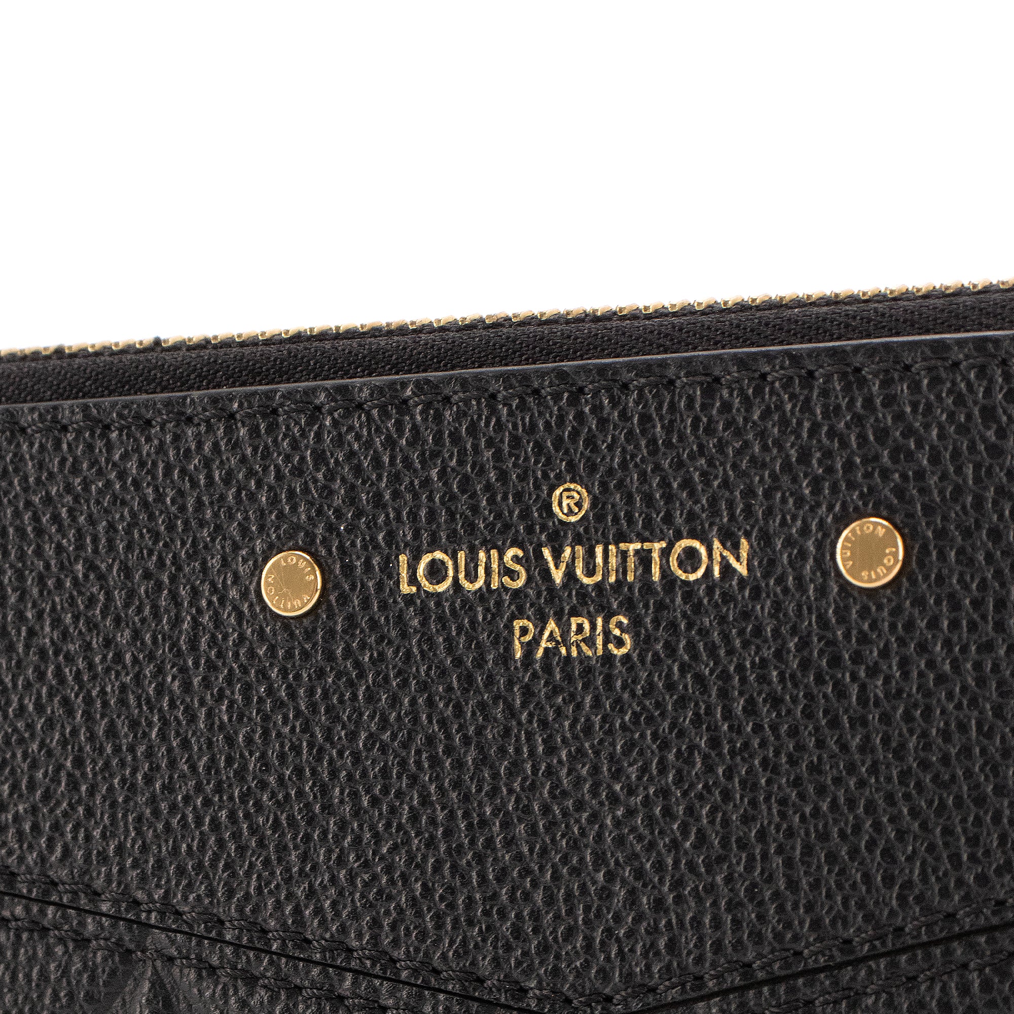 LOUIS VUITTON - Pochette Daily Pouch Louis Vuitton en cuir empreinte noir