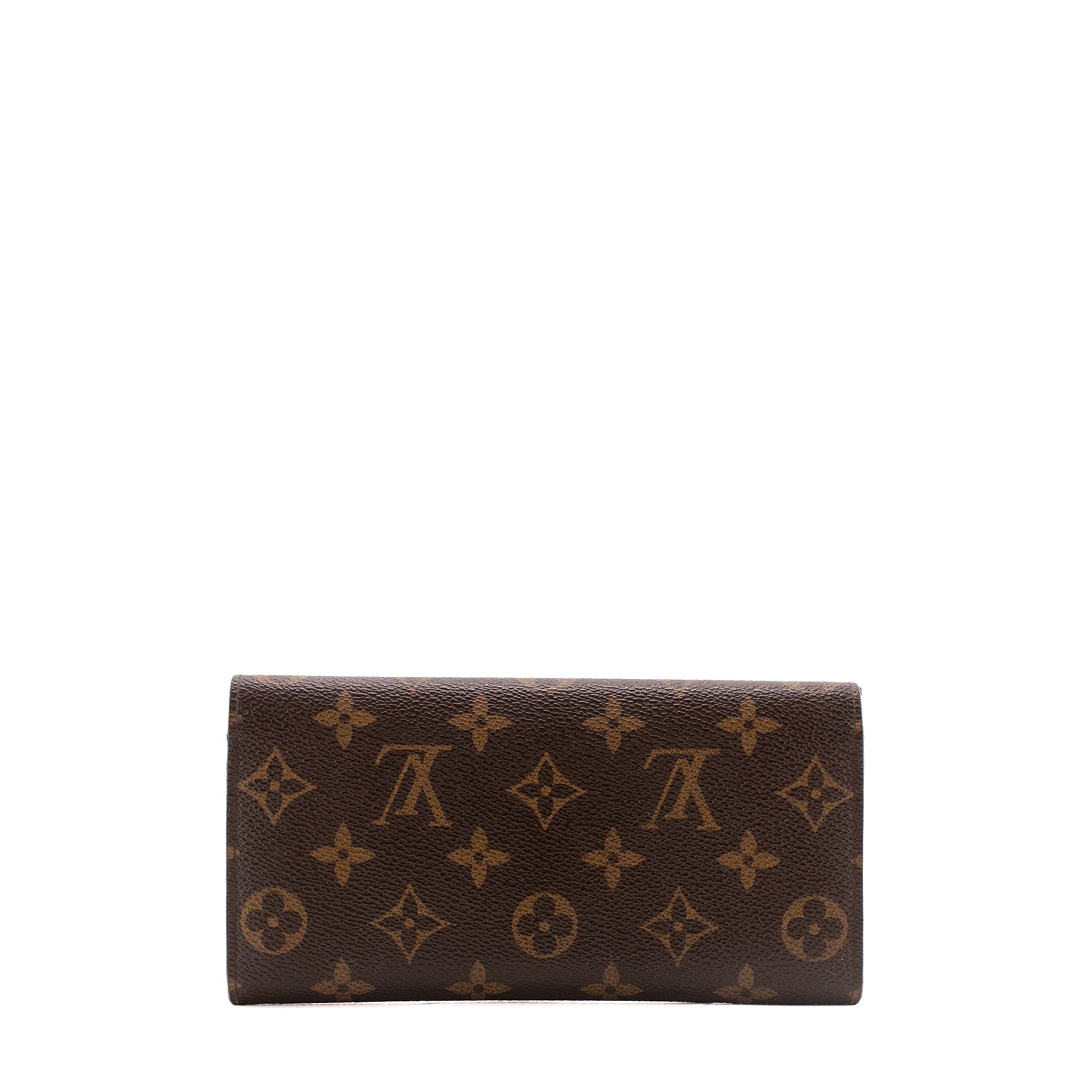 LOUIS VUITTON - Portefeuille Emilie Louis Vuitton en toile enduite monogrammée