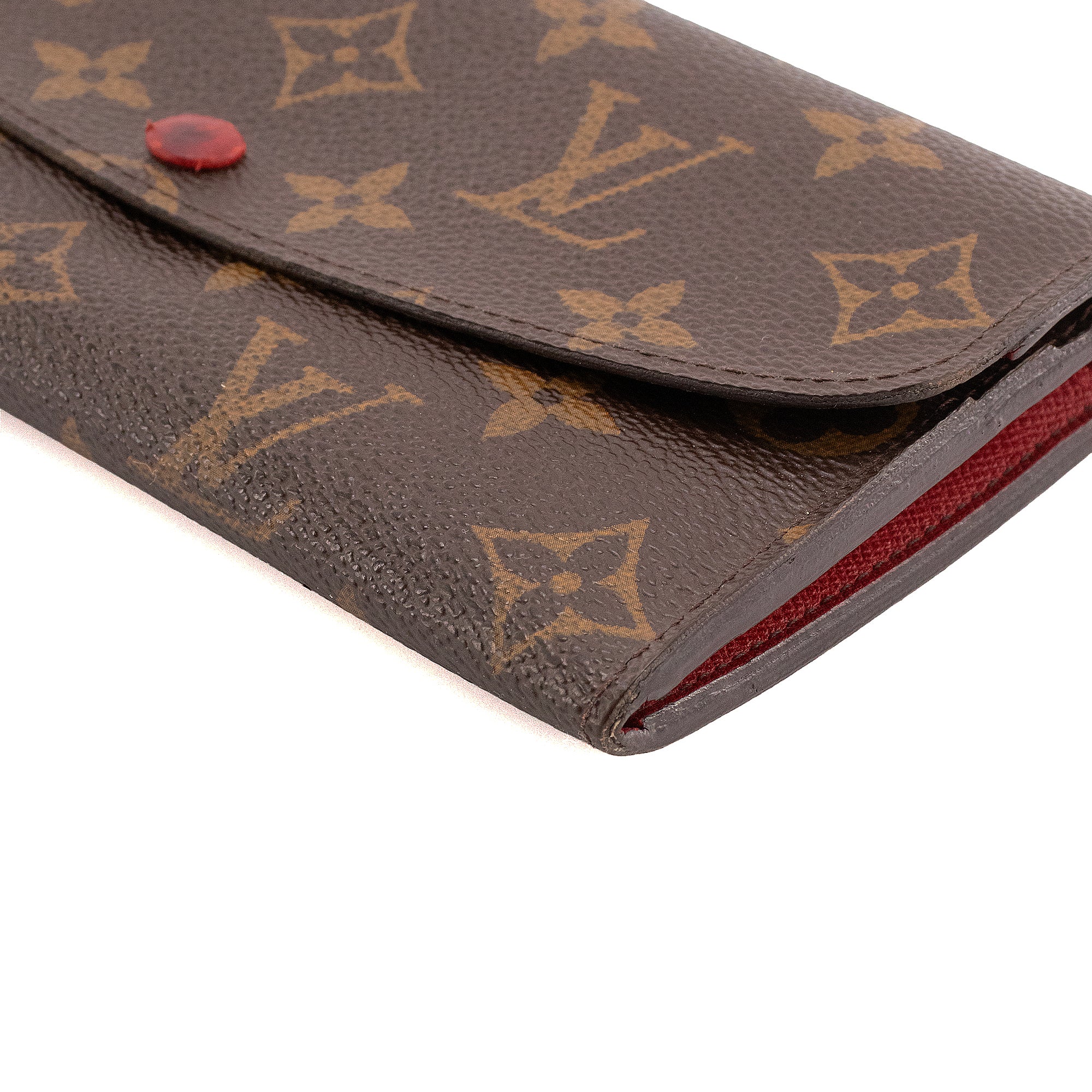 LOUIS VUITTON - Portefeuille Emilie Louis Vuitton en toile enduite monogrammée