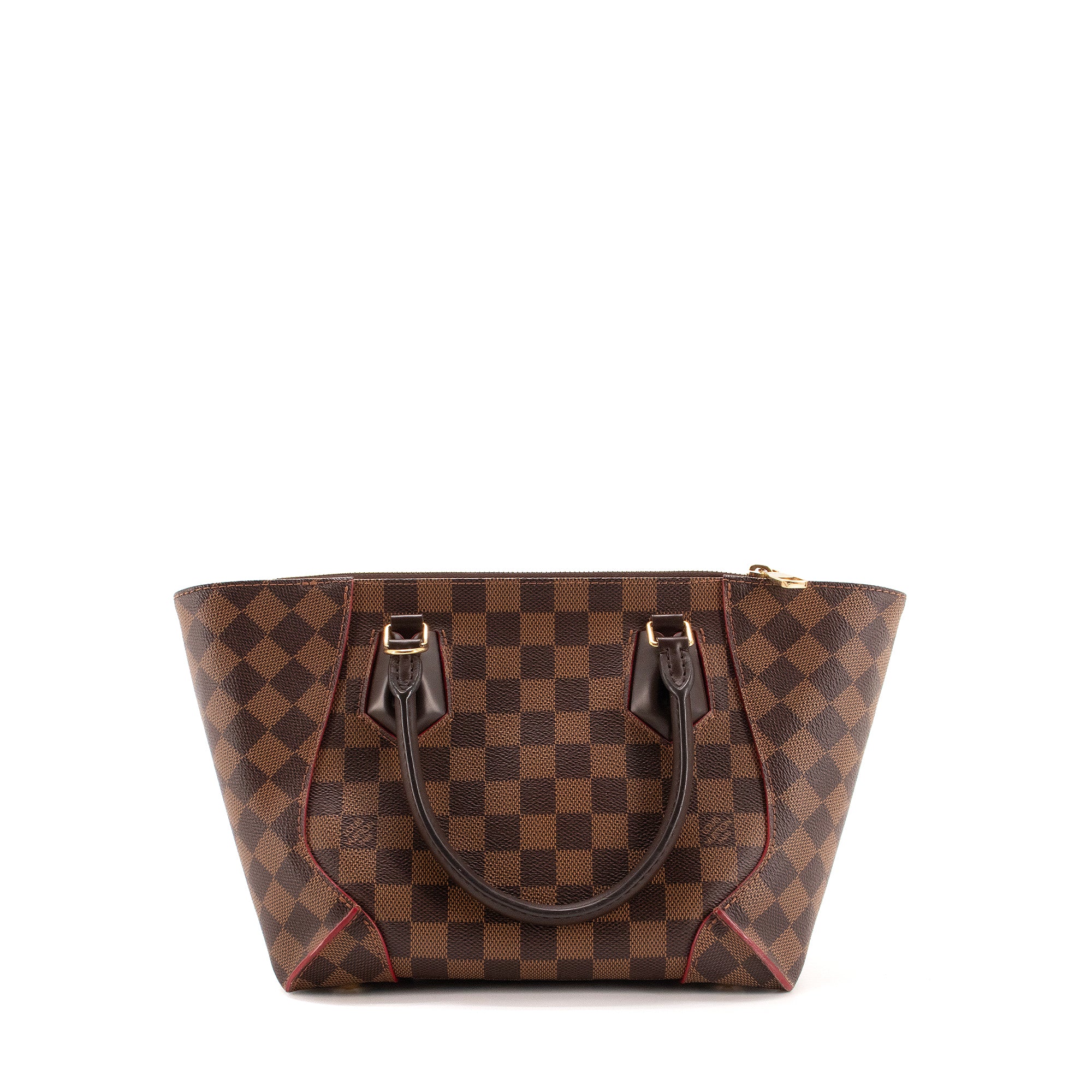 LOUIS VUITTON - Sac à bandoulière Caissa Tote PM Louis Vuitton en toile enduite damier ébène