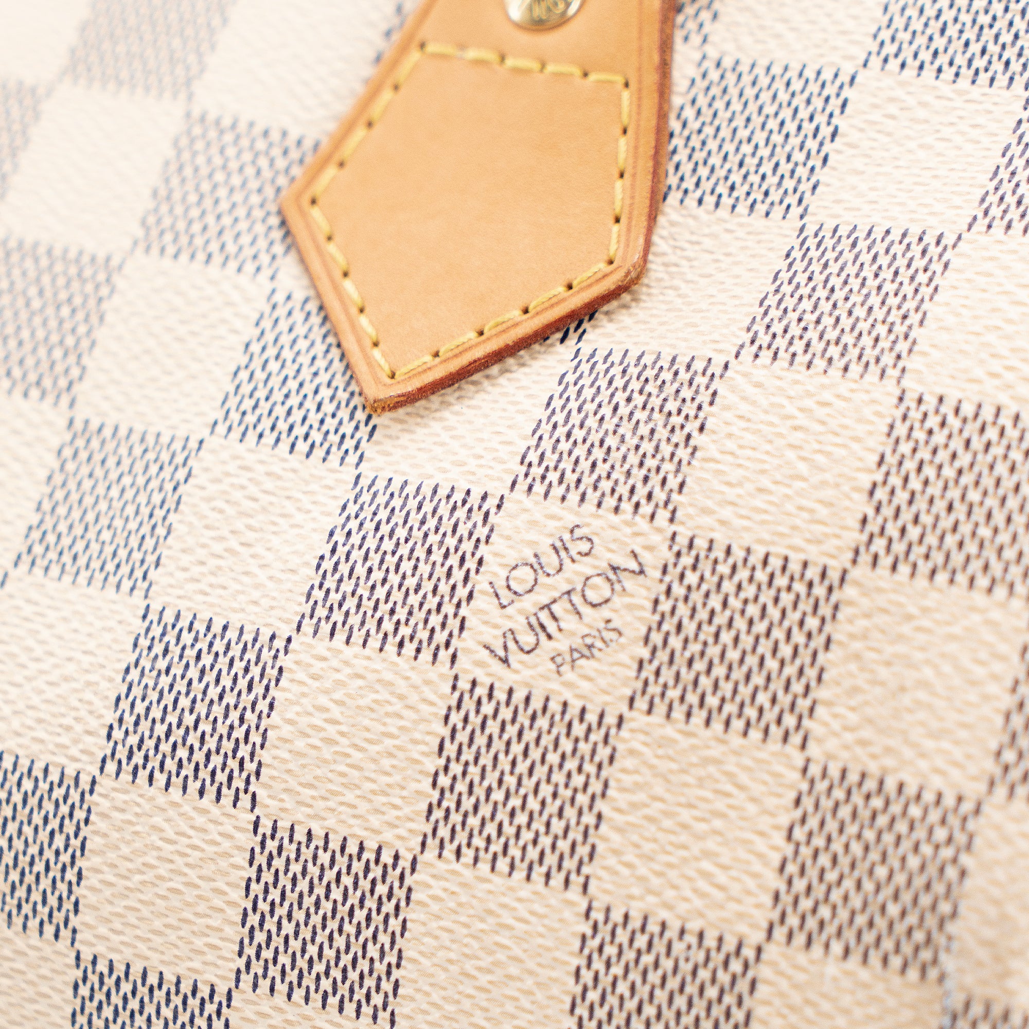LOUIS VUITTON - Sac à main Speedy 30 Louis Vuitton en toile damier azur