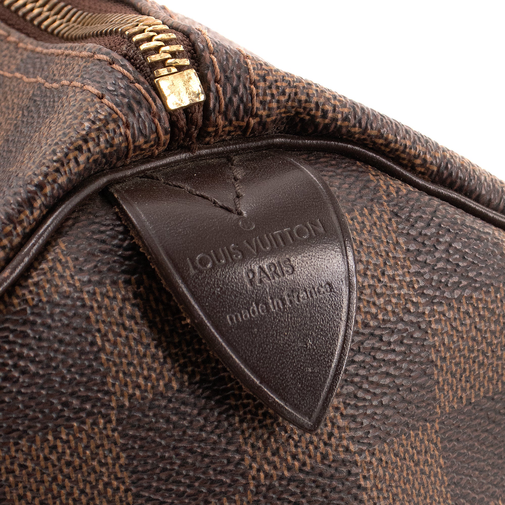 LOUIS VUITTON - Sac à main Speedy 35 Louis Vuitton en toile damier ébène
