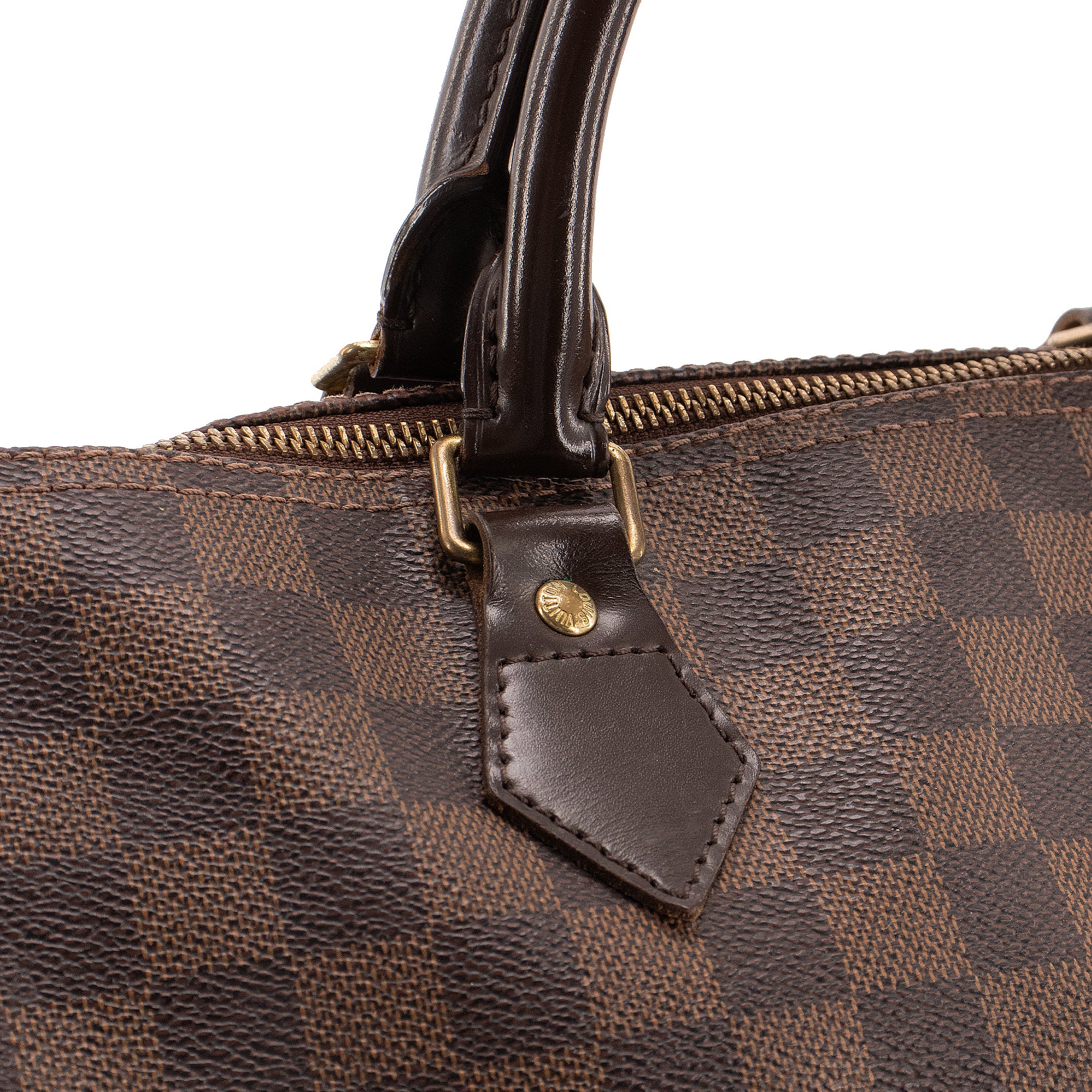 LOUIS VUITTON - Sac à main Speedy 35 Louis Vuitton en toile damier ébène