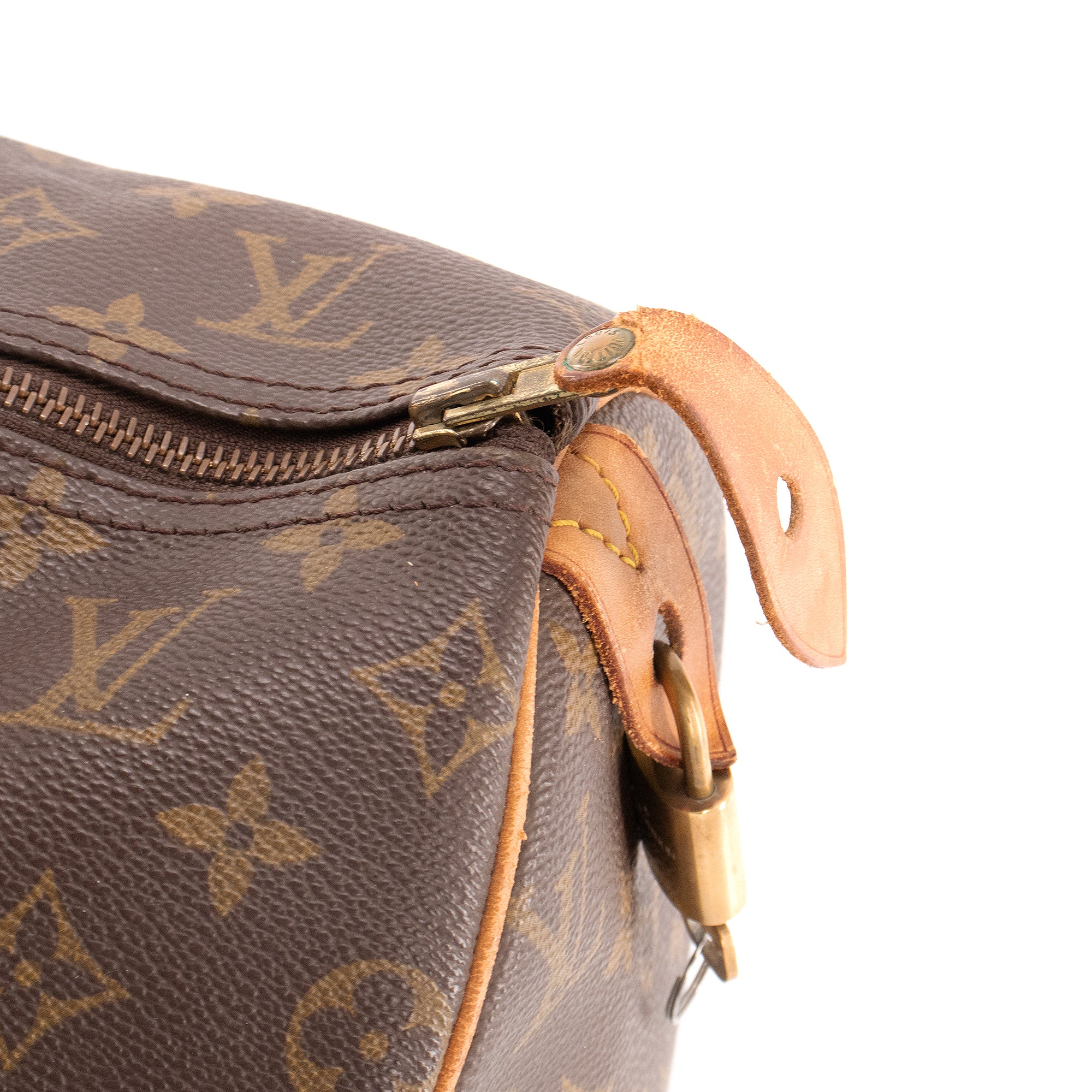 LOUIS VUITTON - Sac à main Speedy 40 Louis Vuitton en toile monogrammée vintage