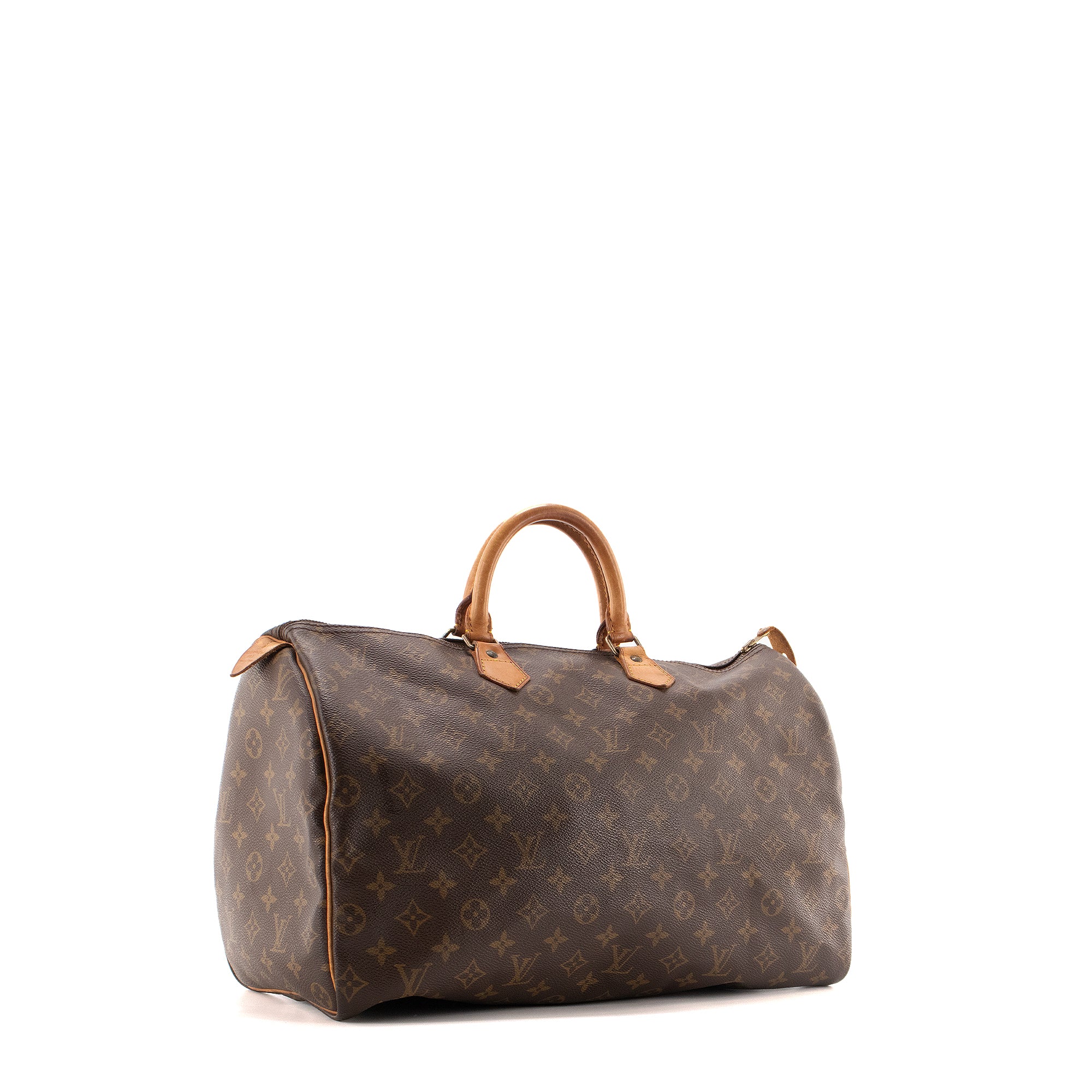 LOUIS VUITTON - Sac à main Speedy 40 Louis Vuitton en toile monogrammée vintage