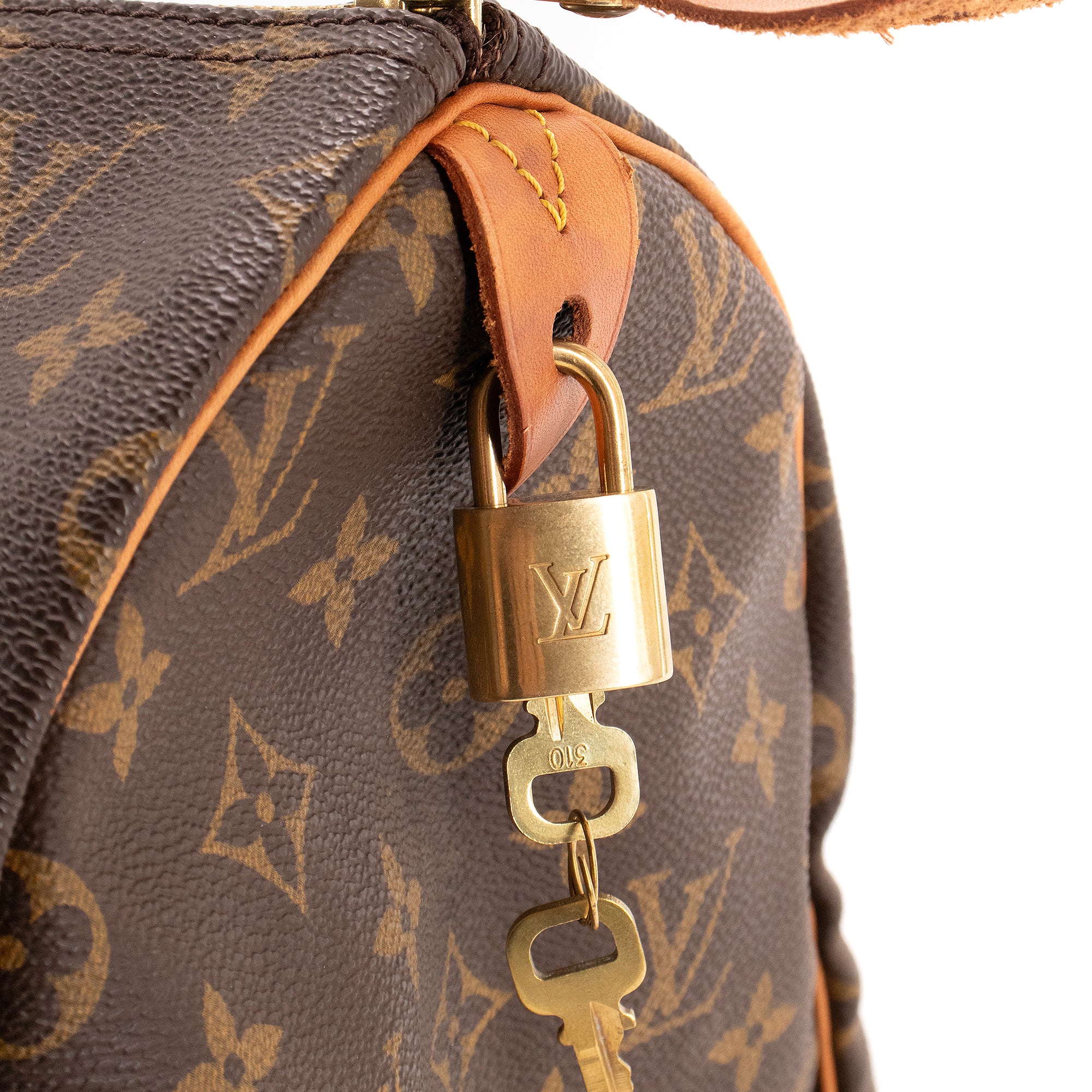 LOUIS VUITTON - Sac à main Speedy 40 Louis Vuitton en toile monogrammée vintage