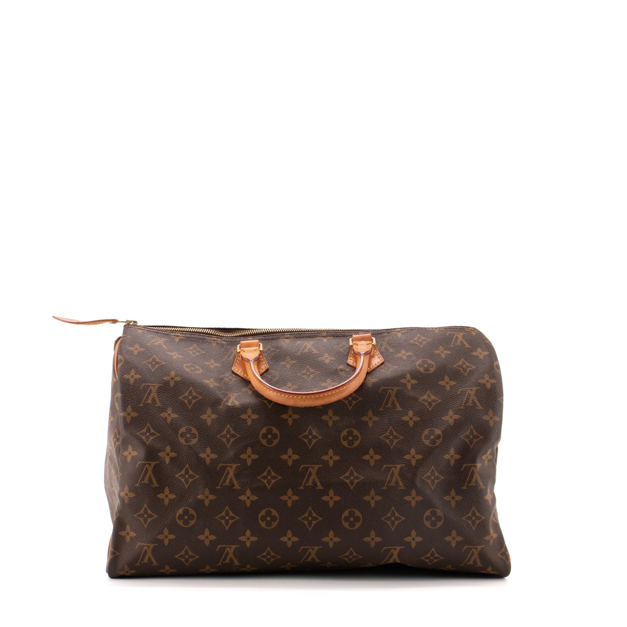 LOUIS VUITTON - Sac à main Speedy 40 Louis Vuitton en toile monogrammée vintage