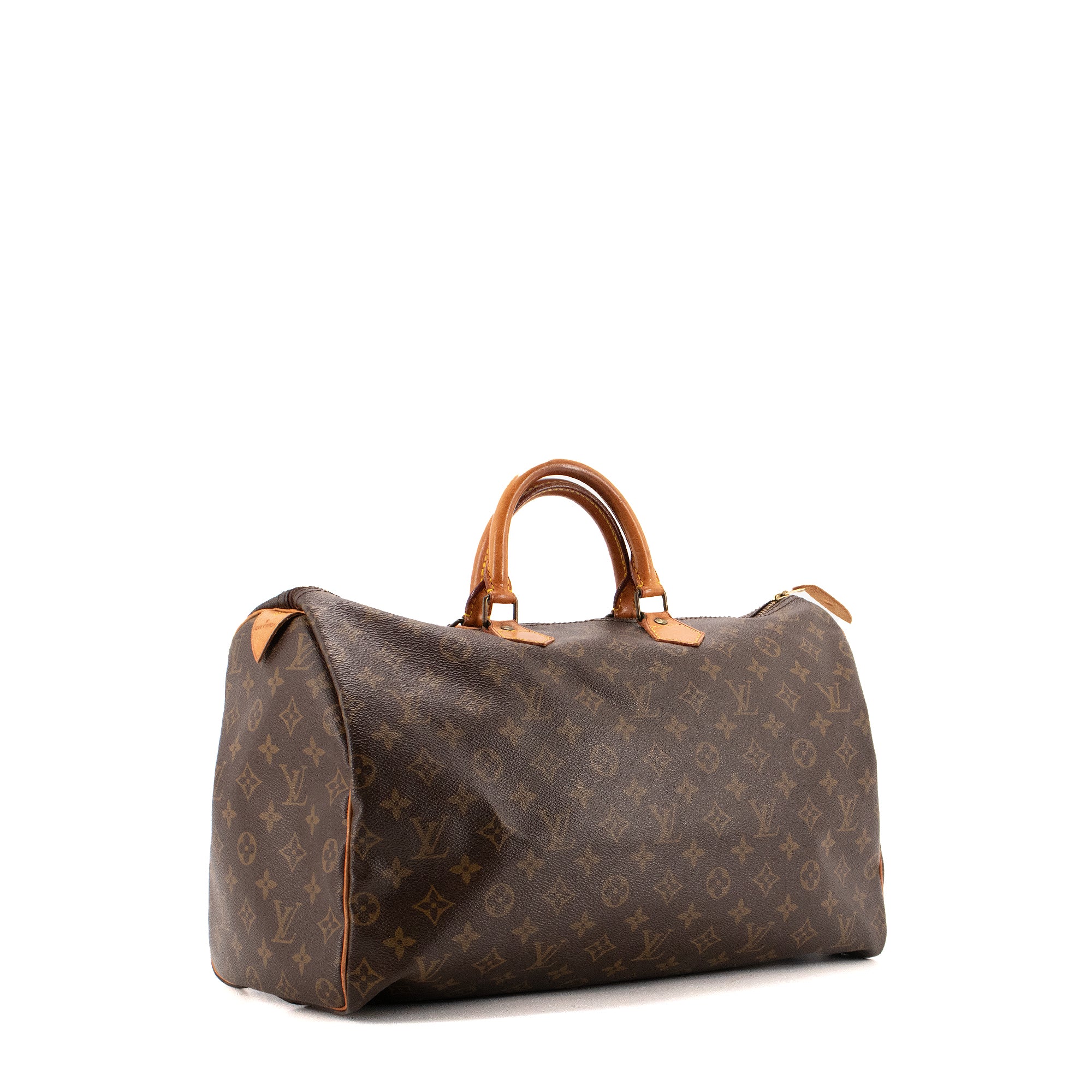 LOUIS VUITTON - Sac à main Speedy 40 Louis Vuitton en toile monogrammée vintage