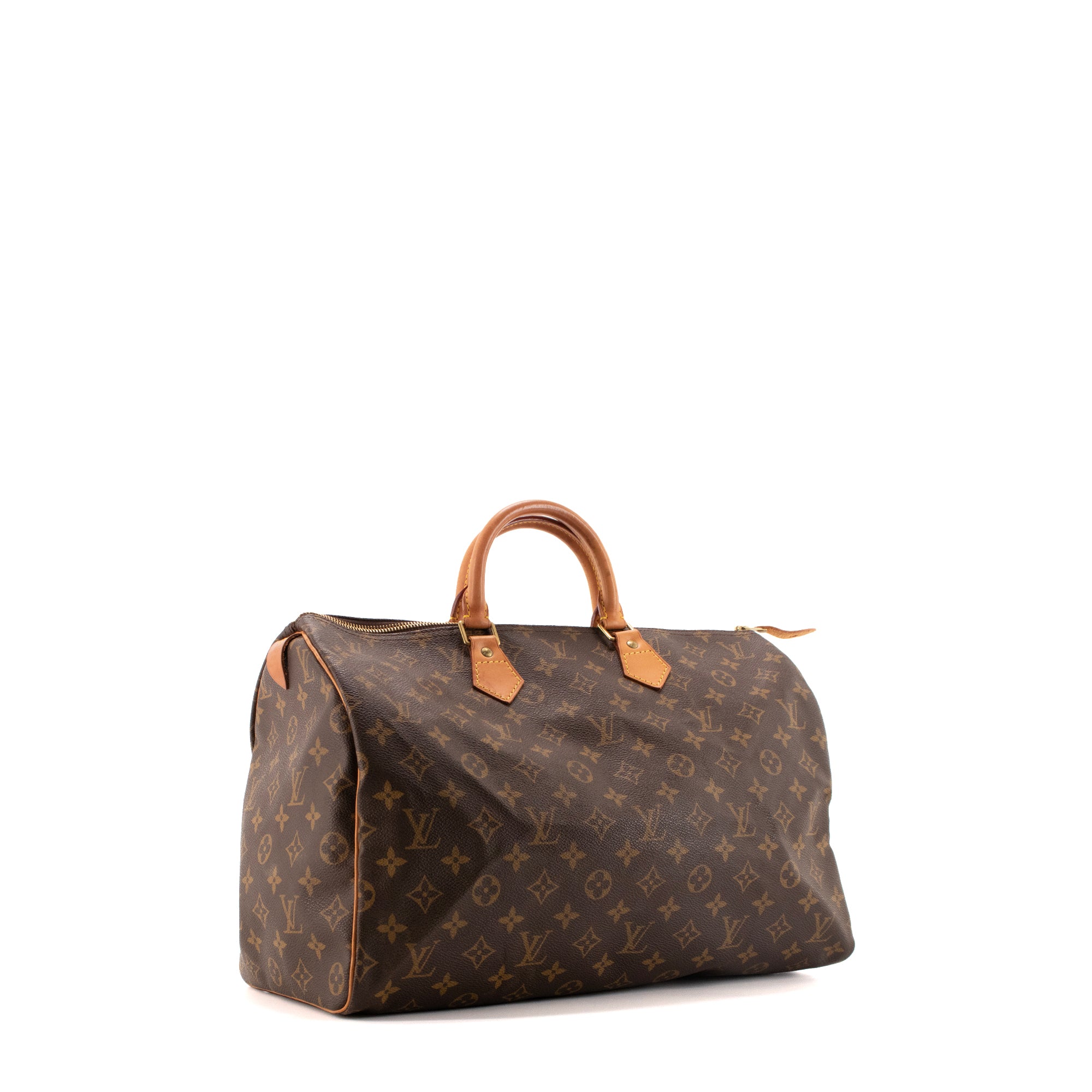 LOUIS VUITTON - Sac à main Speedy 40 Louis Vuitton en toile monogrammée vintage