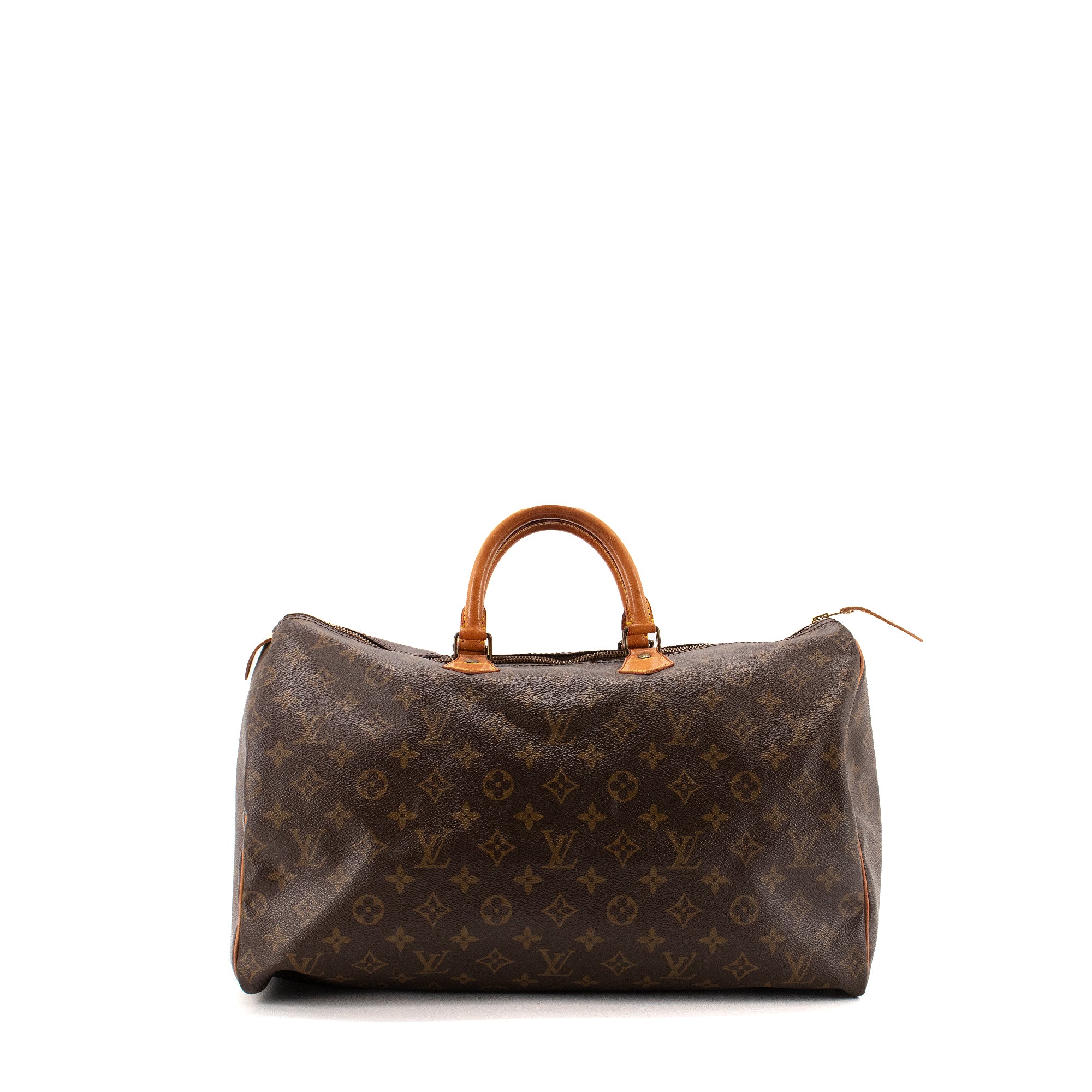 LOUIS VUITTON - Sac à main Speedy 40 Louis Vuitton en toile monogrammée vintage