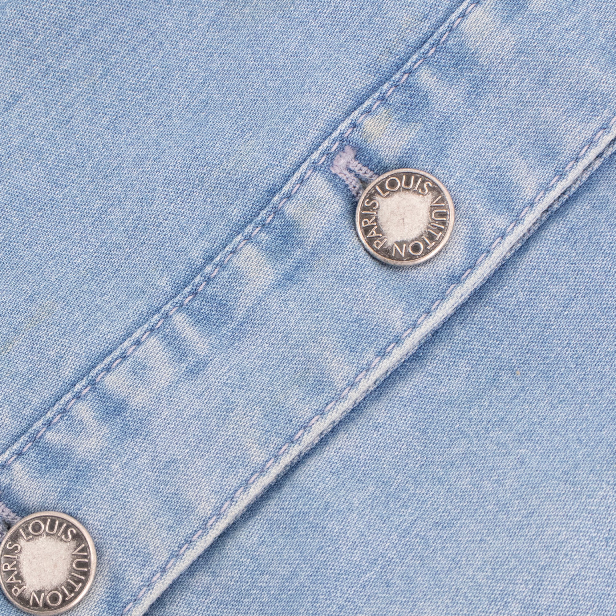 LOUIS VUITTON - Veste Louis vuitton en denim monogrammée (T36)