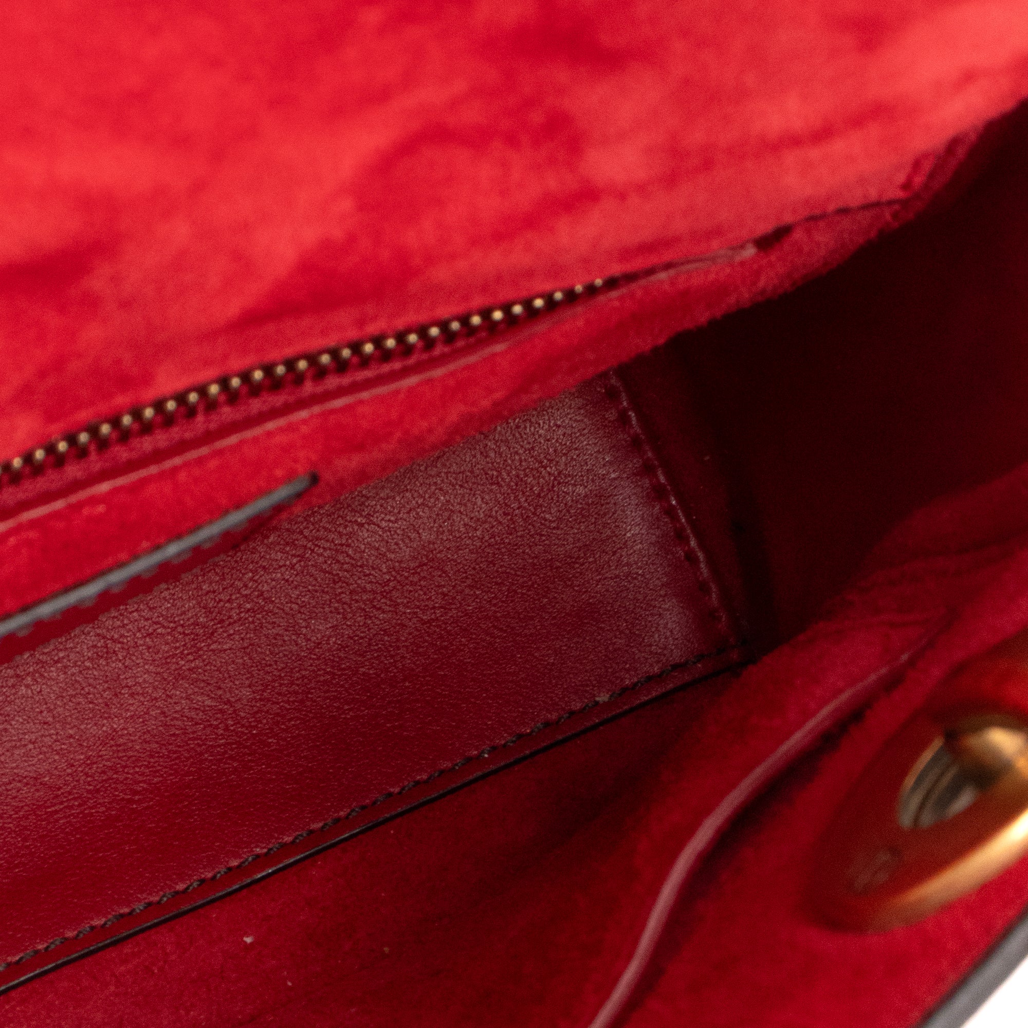 DIOR - Sac à bandoulière Lady Dior mini Dior en cuir rouge édition limitée