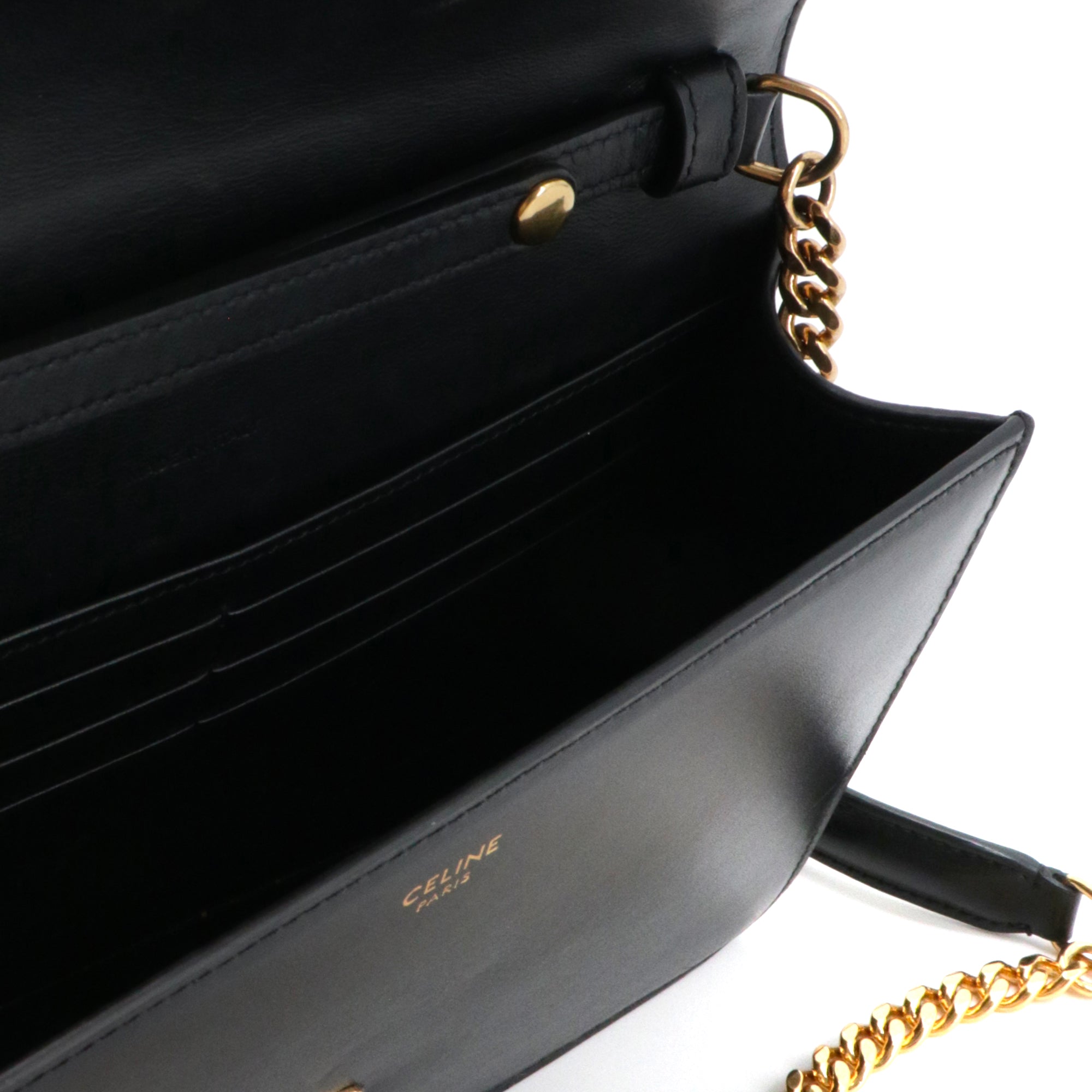 CELINE - Sac à bandoulière Margo Celine en cuir noir