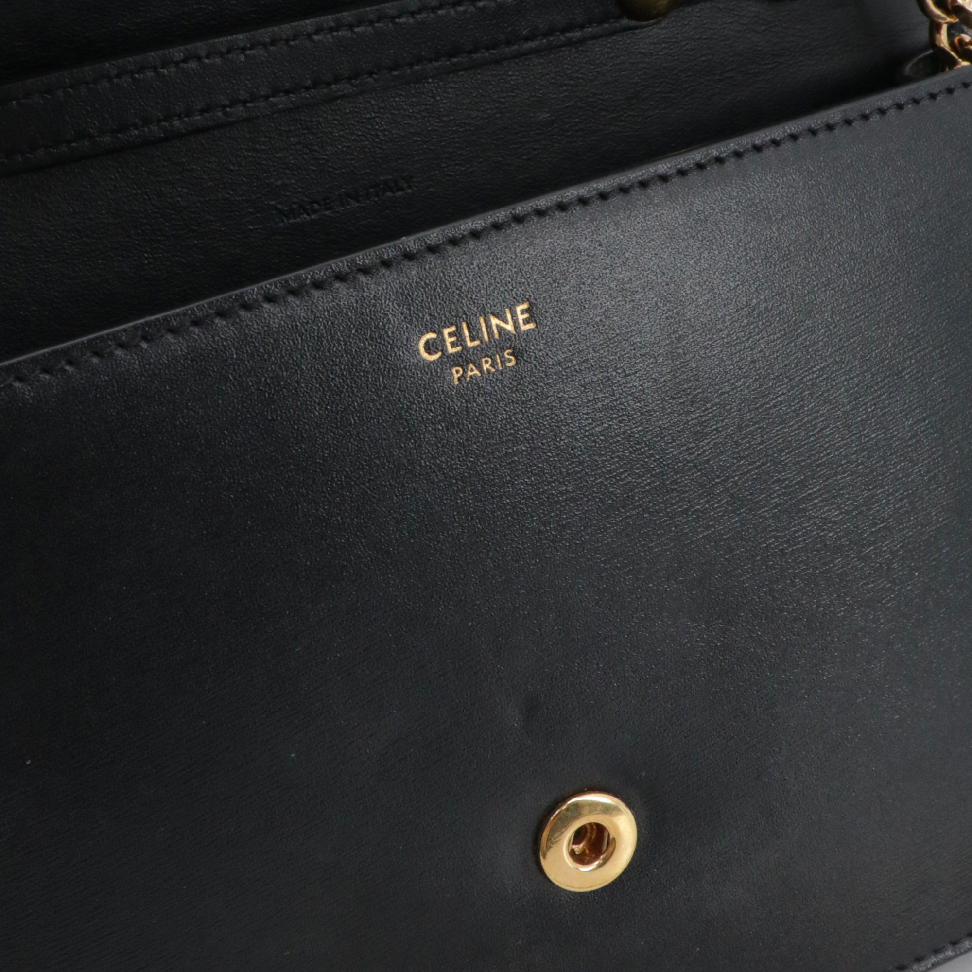 CELINE - Sac à bandoulière Margo Celine en cuir noir