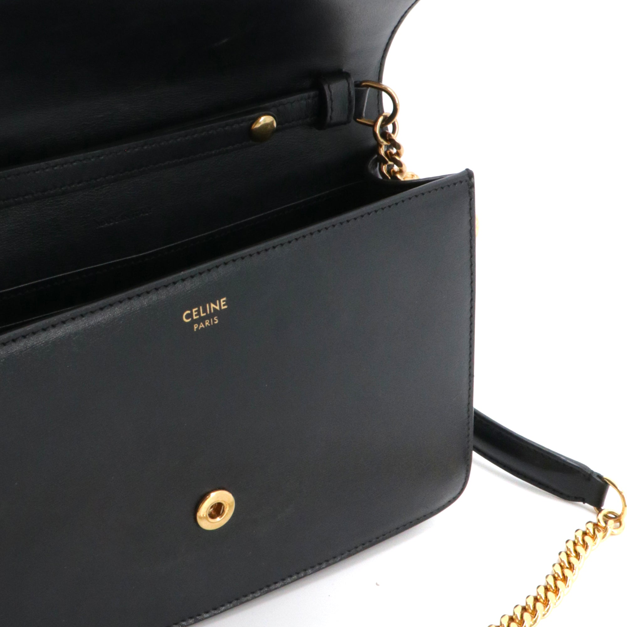 CELINE - Sac à bandoulière Margo Celine en cuir noir