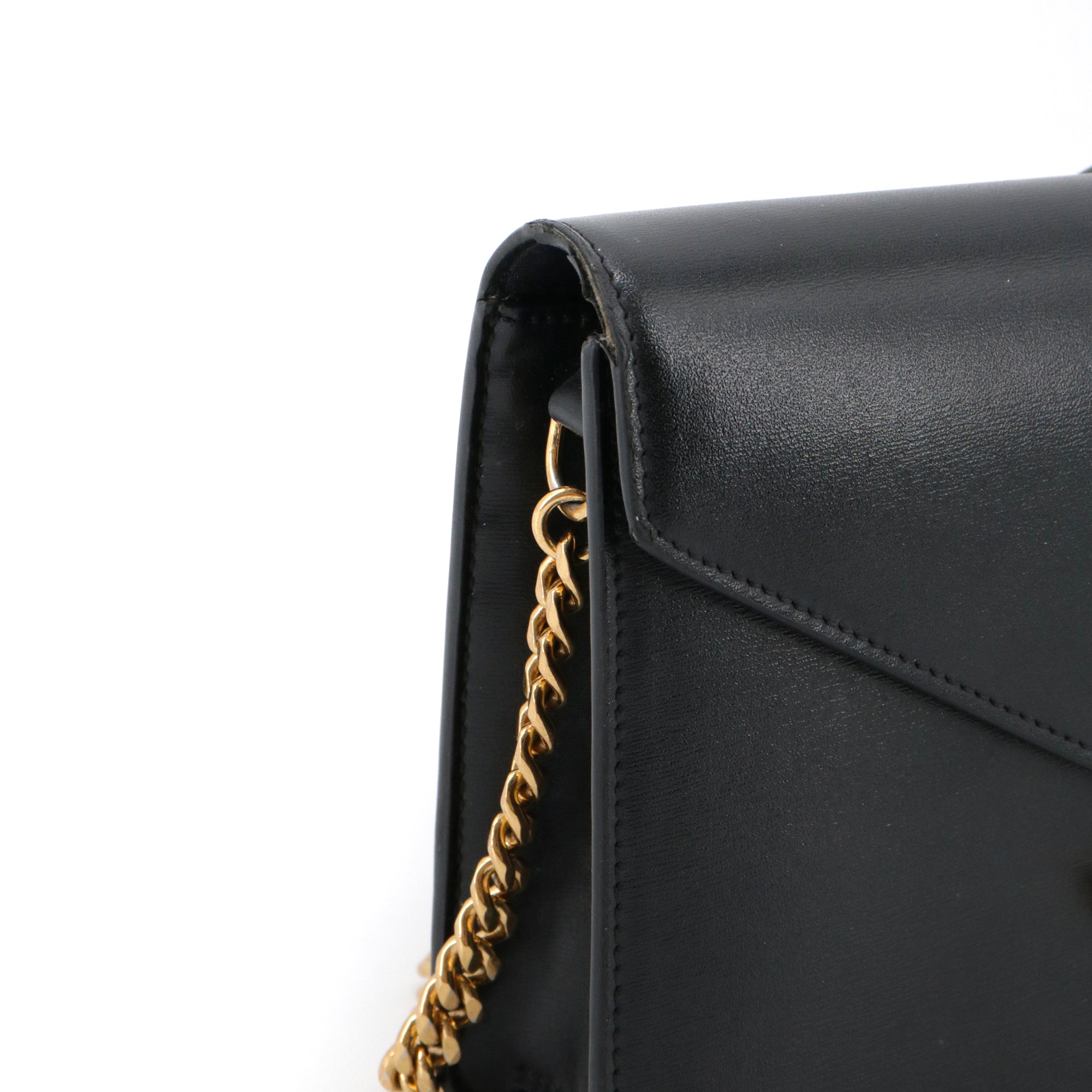 CELINE - Sac à bandoulière Margo Celine en cuir noir