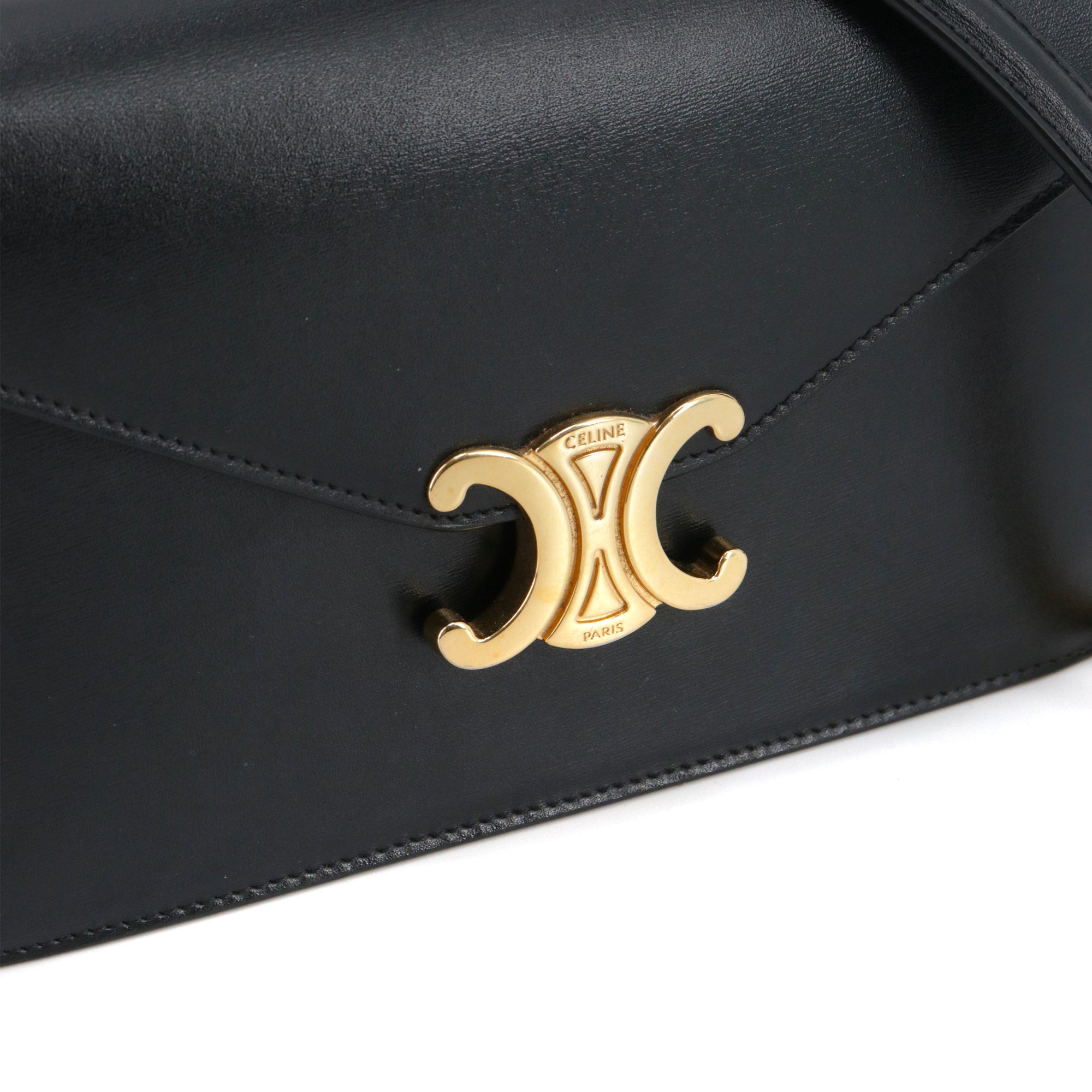 CELINE - Sac à bandoulière Margo Celine en cuir noir