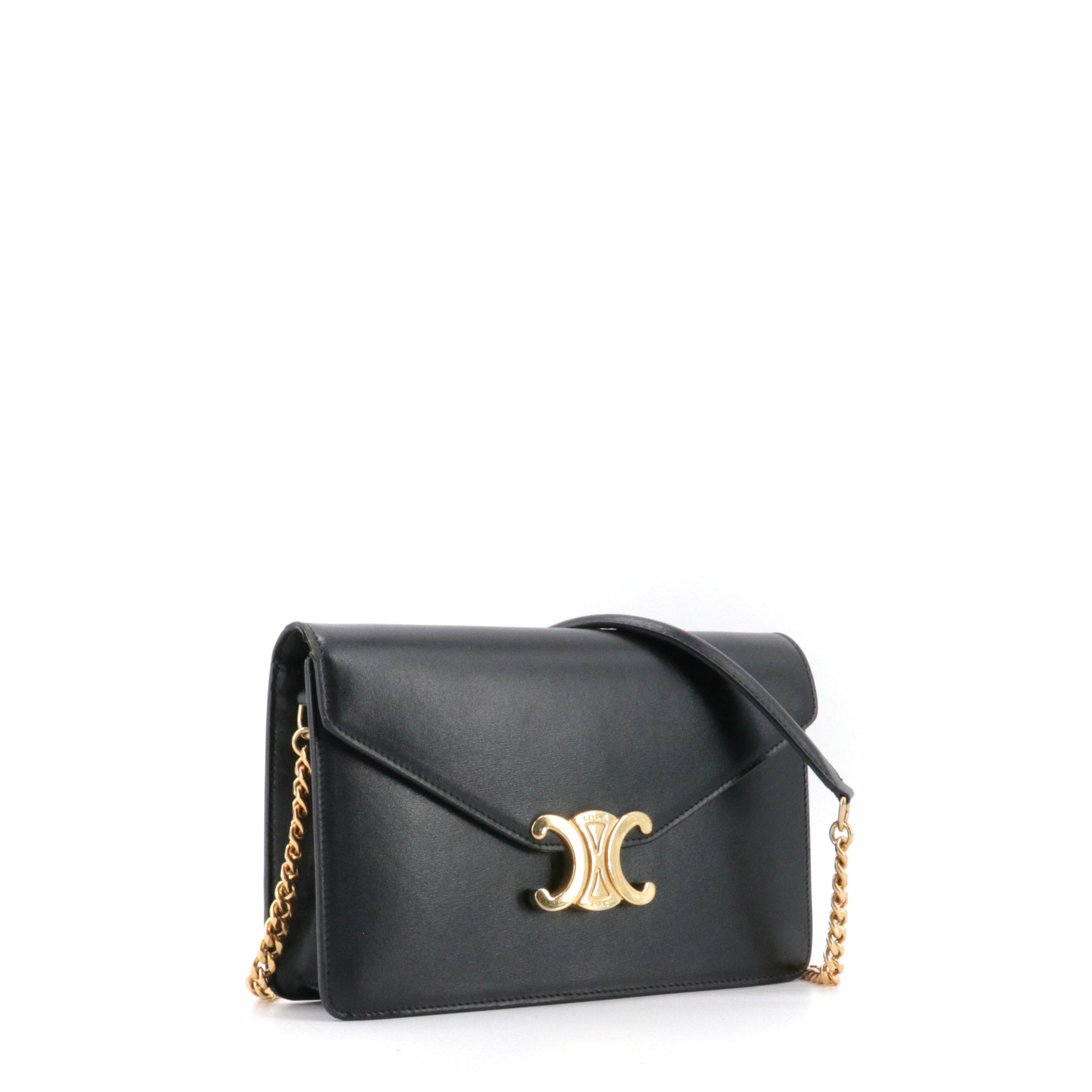 CELINE - Sac à bandoulière Margo Celine en cuir noir